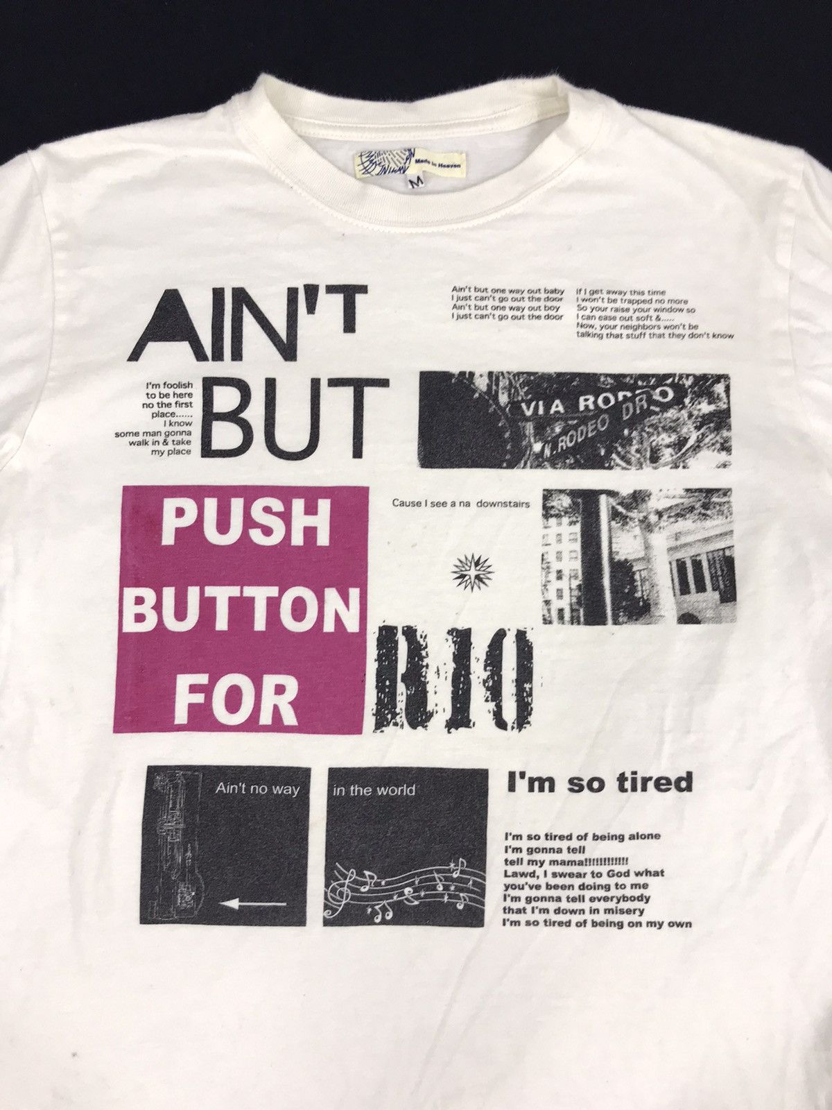 Japanese Brand Push Button for R10 Music News Art Made in Heaven Size S / US 4 / IT 40 - 2 Thumbnail