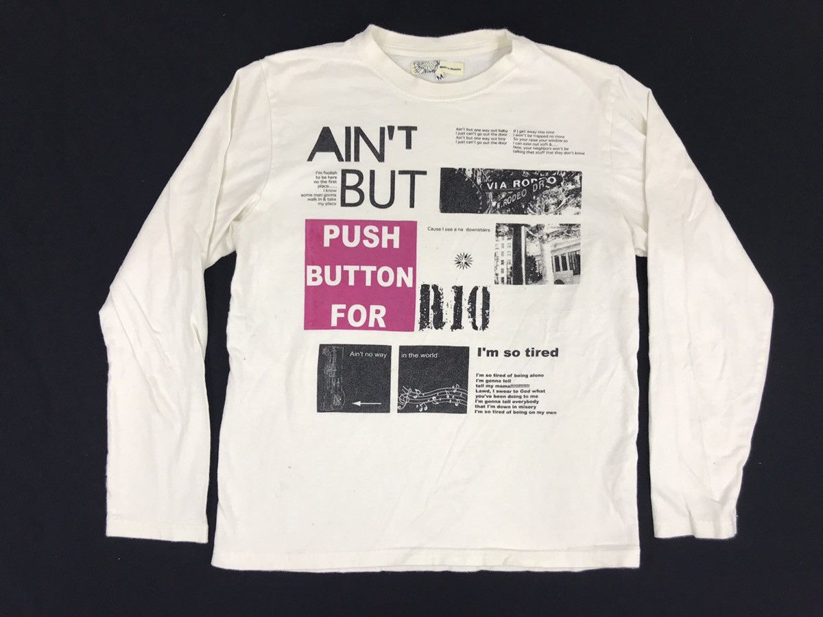 Japanese Brand Push Button for R10 Music News Art Made in Heaven Size S / US 4 / IT 40 - 1 Thumbnail