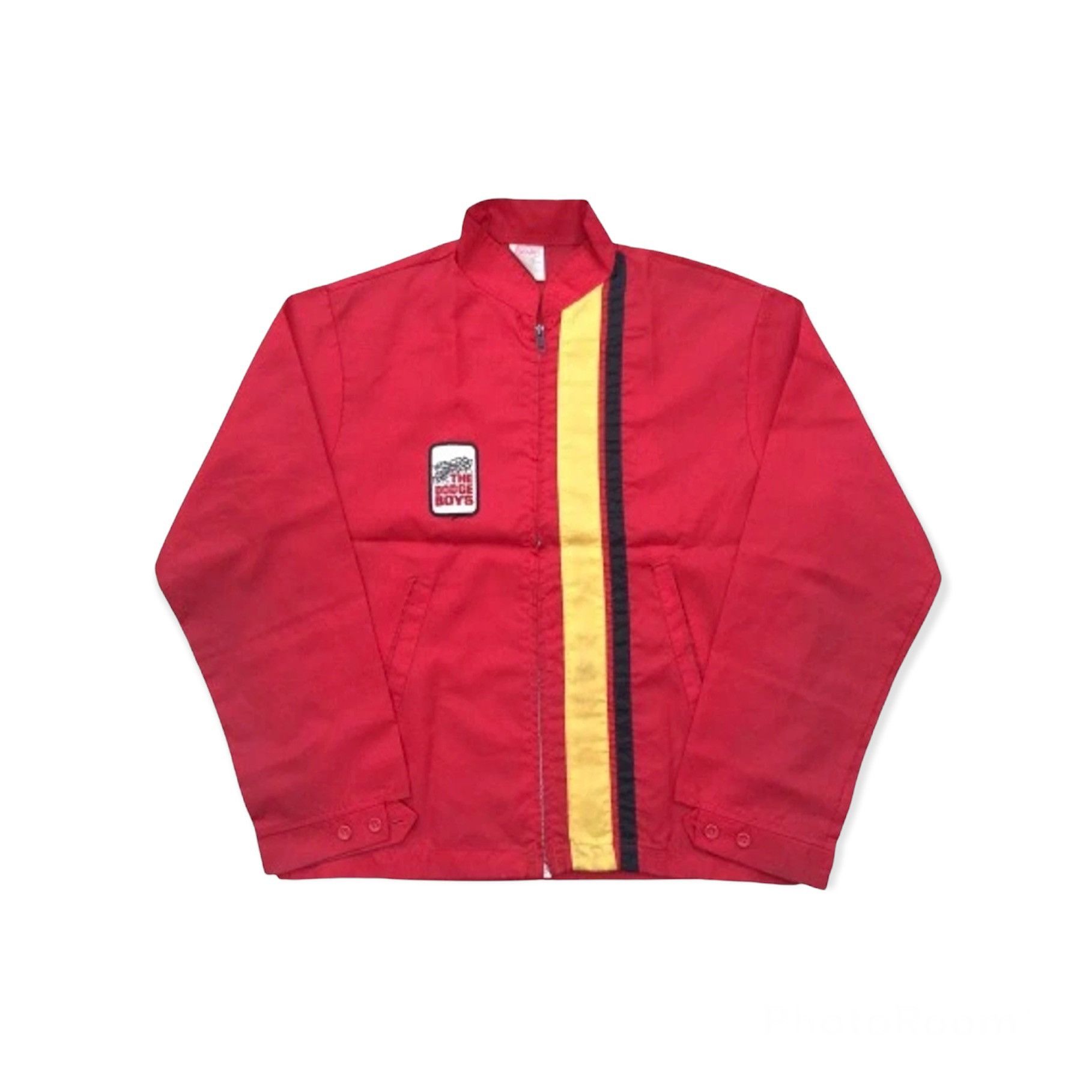 image of Gear For Sports x Racing Vintage Stripes Racing Jacket Cap N’ Jac Full Zip in Red (Size Medium)