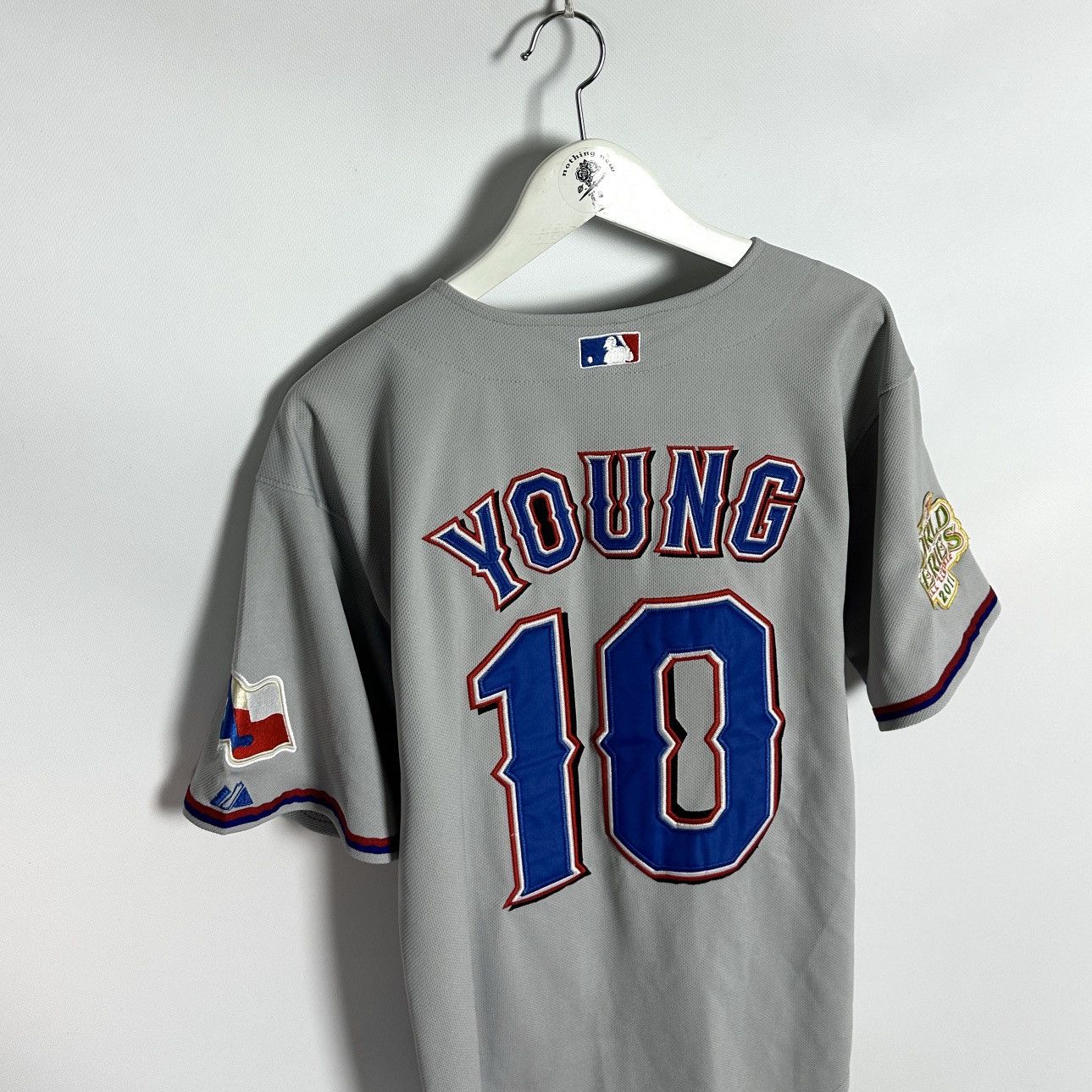 Majestic Vintage 00s MLB Texas Young Majestic Jersey 2011 World y2k Size US M / EU 48-50 / 2 - 5 Thumbnail