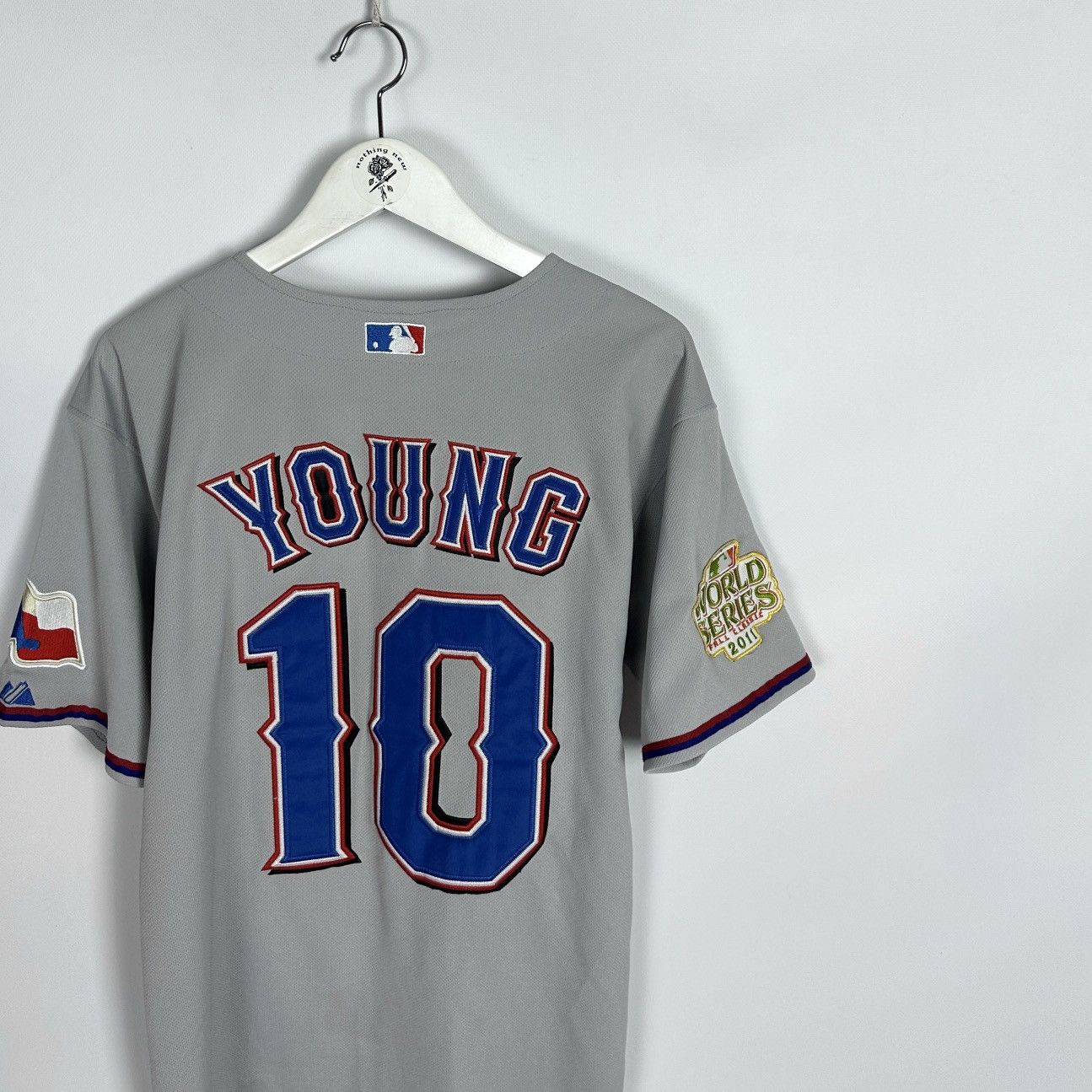 Majestic Vintage 00s MLB Texas Young Majestic Jersey 2011 World y2k Size US M / EU 48-50 / 2 - 3 Thumbnail
