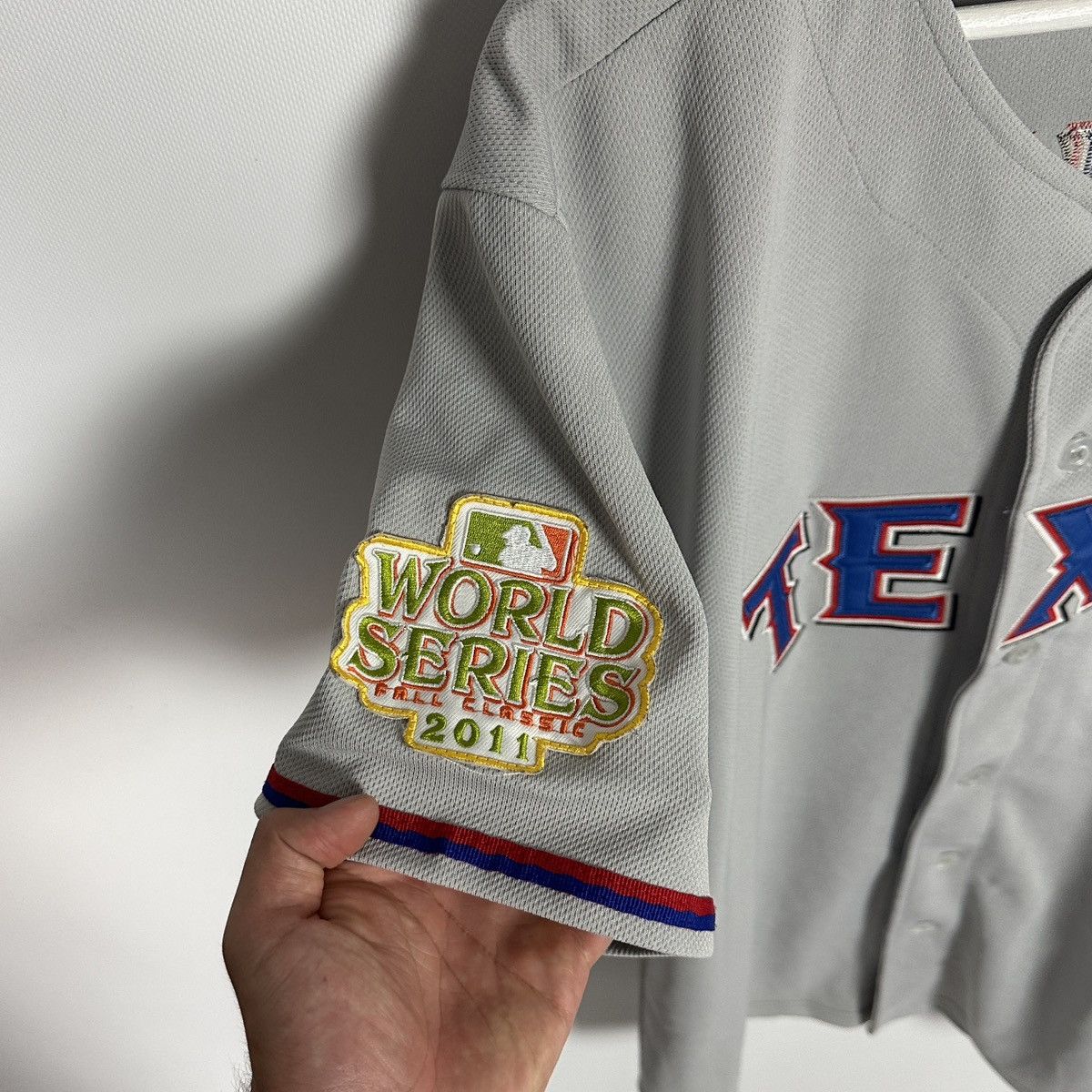 Majestic Vintage 00s MLB Texas Young Majestic Jersey 2011 World y2k Size US M / EU 48-50 / 2 - 7 Thumbnail