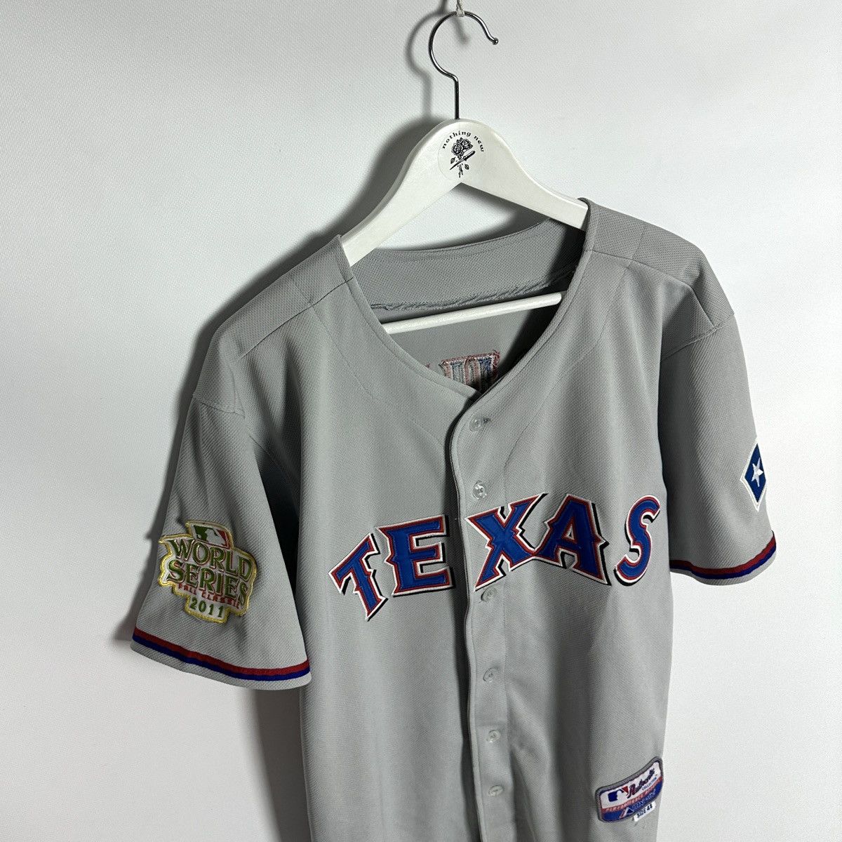 Majestic Vintage 00s MLB Texas Young Majestic Jersey 2011 World y2k Size US M / EU 48-50 / 2 - 6 Thumbnail