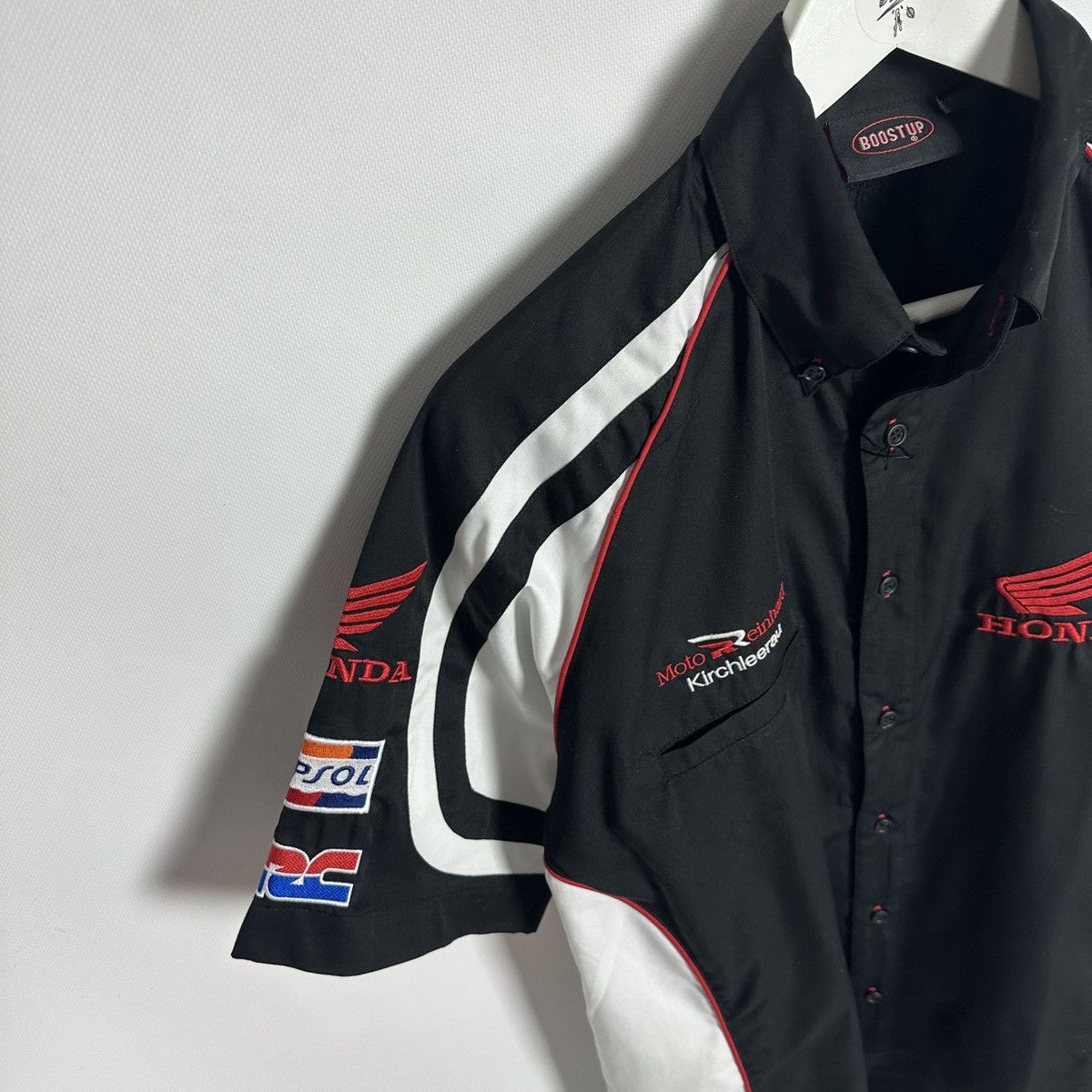 Honda Vintage 90s Honda Racing Michelin Gas shirt HRC Repsol Y2K Size US M / EU 48-50 / 2 - 8 Thumbnail