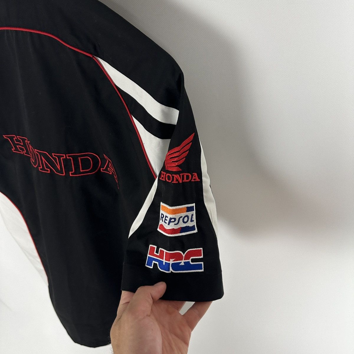Honda Vintage 90s Honda Racing Michelin Gas shirt HRC Repsol Y2K Size US M / EU 48-50 / 2 - 10 Thumbnail