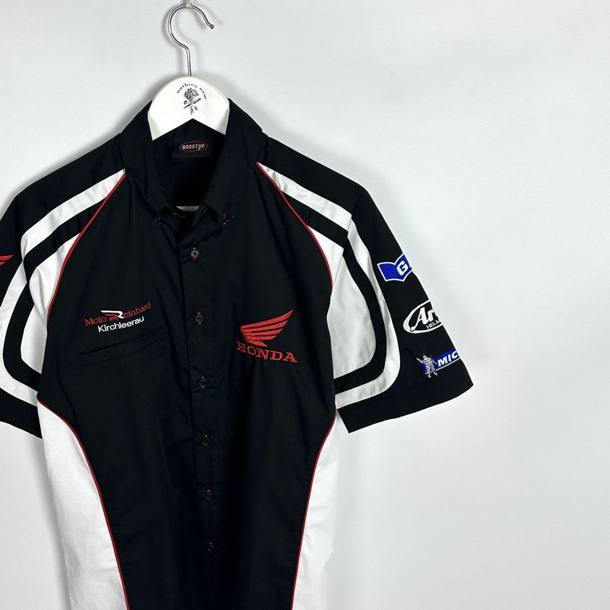 Honda Vintage 90s Honda Racing Michelin Gas shirt HRC Repsol Y2K Size US M / EU 48-50 / 2 - 3 Thumbnail