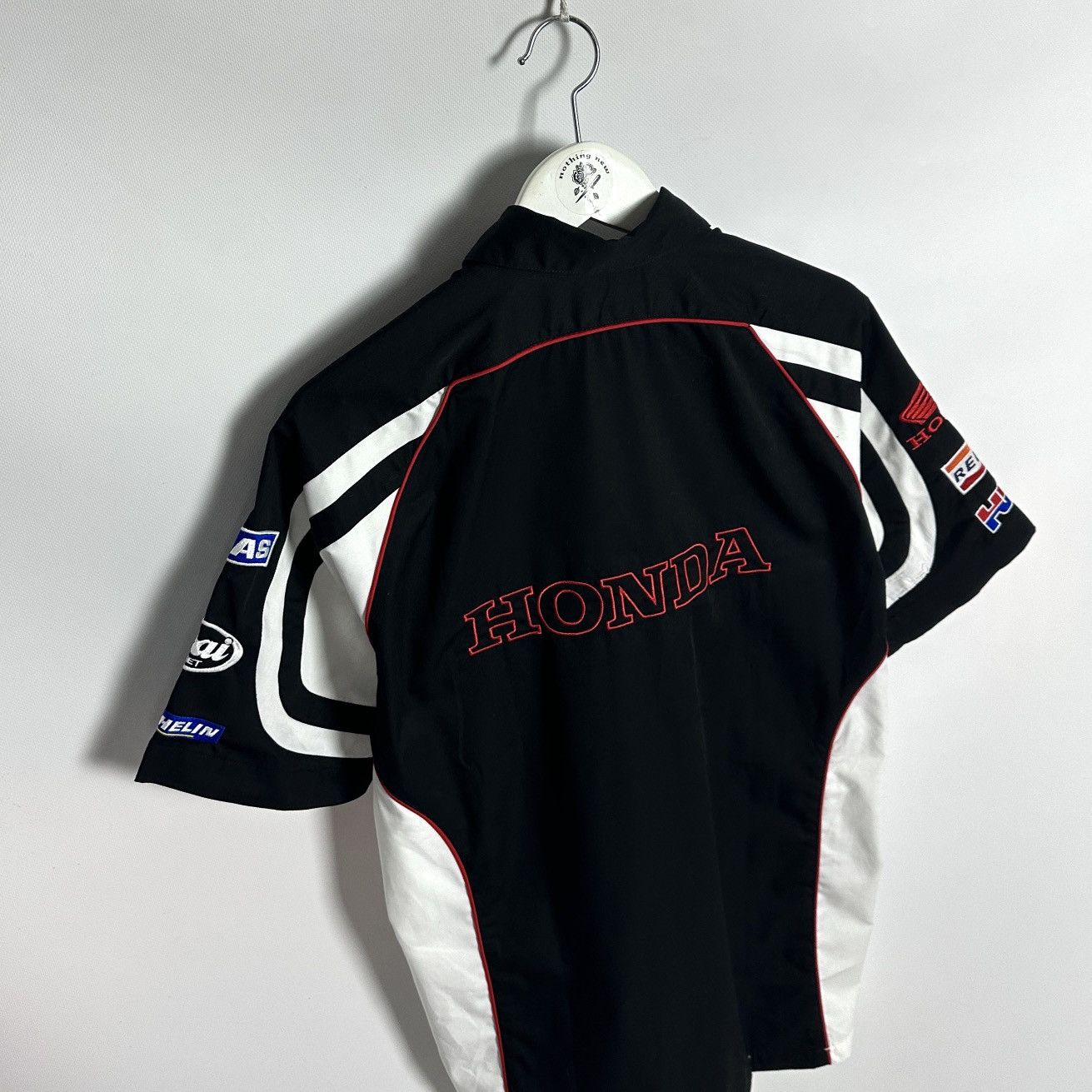 Honda Vintage 90s Honda Racing Michelin Gas shirt HRC Repsol Y2K Size US M / EU 48-50 / 2 - 6 Thumbnail