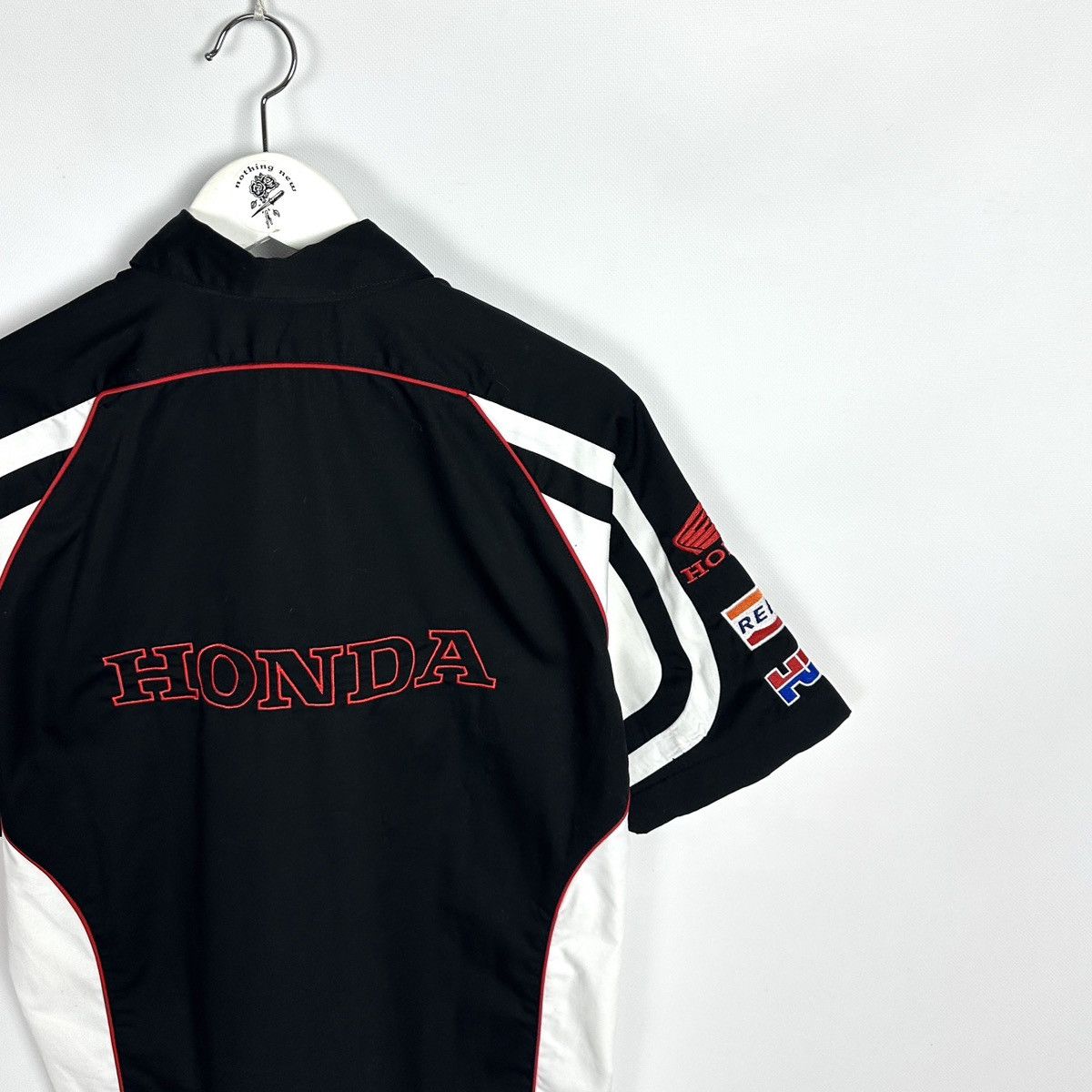 Honda Vintage 90s Honda Racing Michelin Gas shirt HRC Repsol Y2K Size US M / EU 48-50 / 2 - 4 Thumbnail