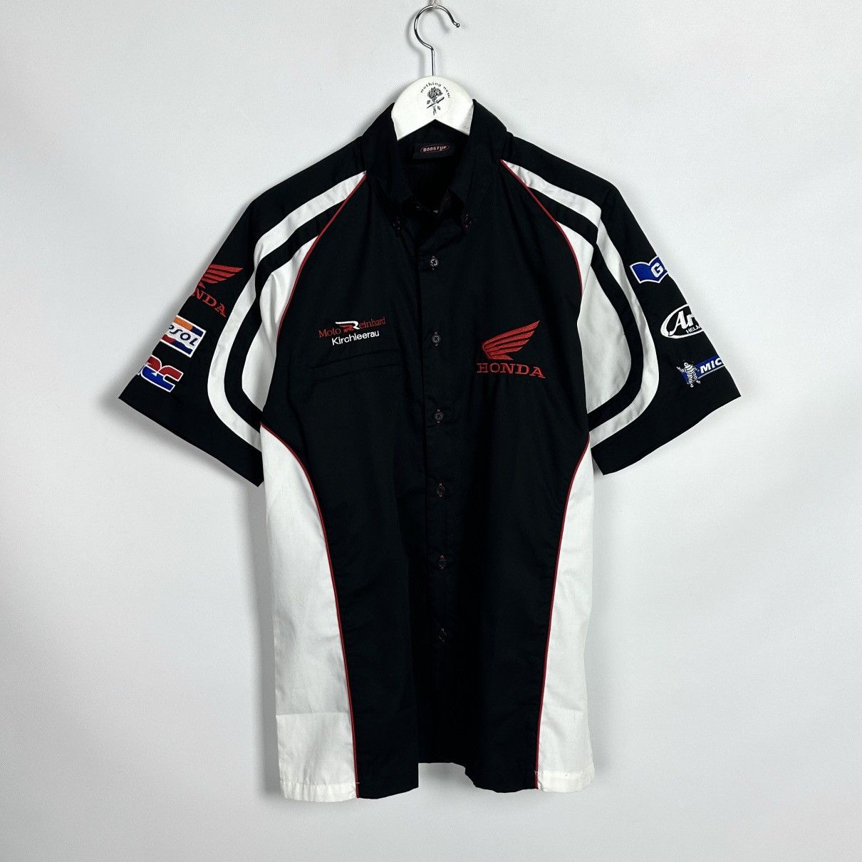 Honda Vintage 90s Honda Racing Michelin Gas shirt HRC Repsol Y2K Size US M / EU 48-50 / 2 - 1 Thumbnail