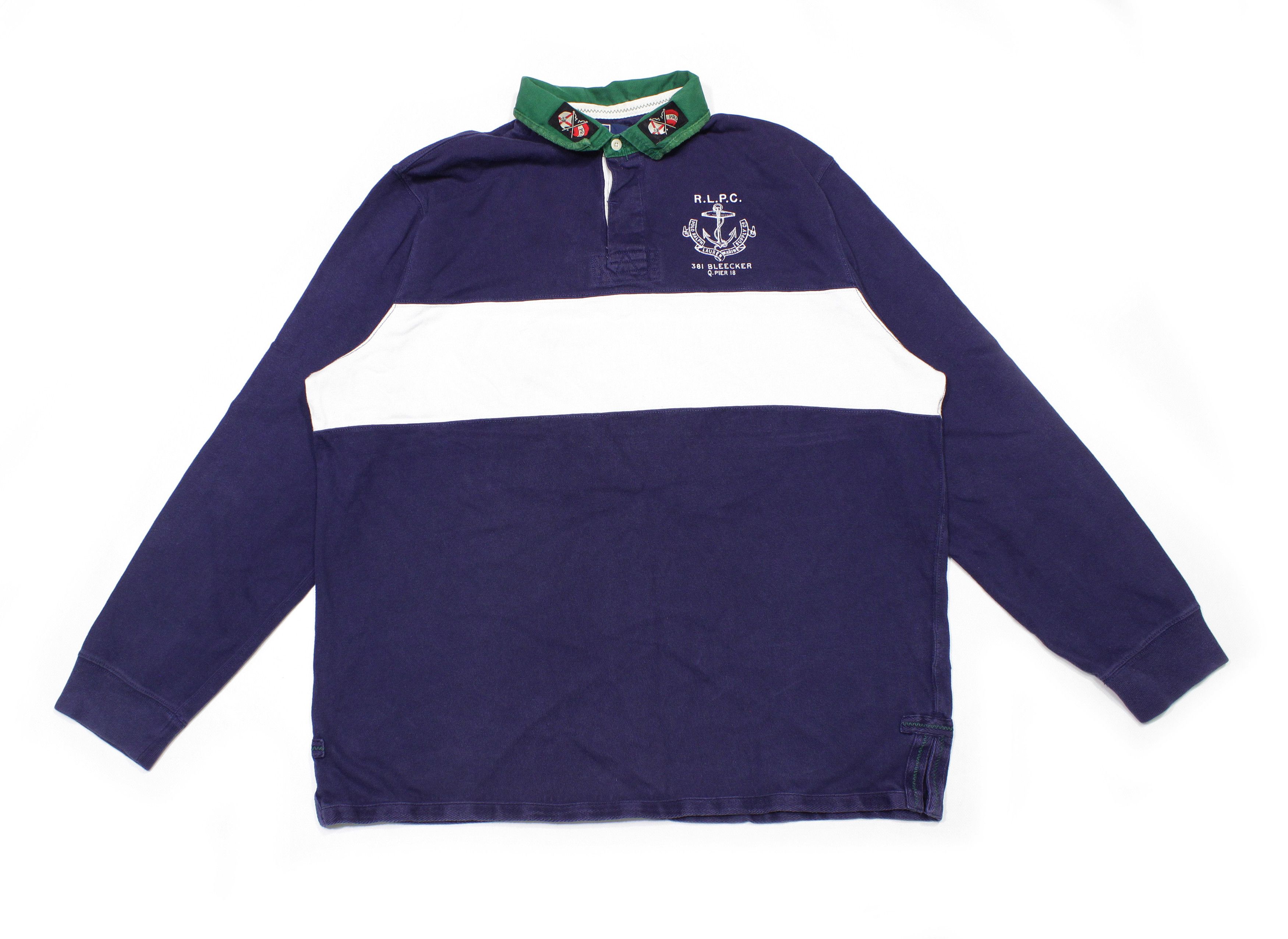 Polo Ralph Lauren 90S Logo Rugby Vintage Size US XXL / EU 58 / 5 - 1 Thumbnail