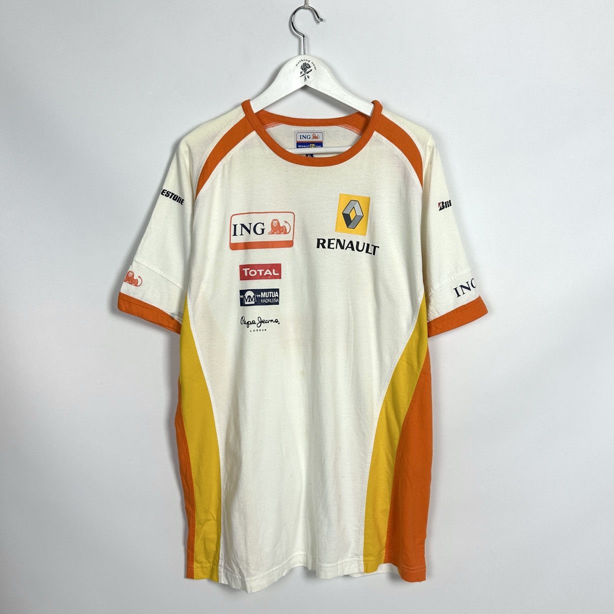 Formula 1 Vintage 90s Renault Formula 1 Racing team tee Elf Ing y2k Size US XL / EU 56 / 4 - 1 Thumbnail