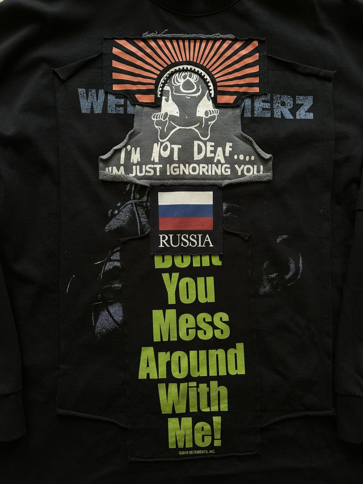 Vetements NEED GONE ASAP**FW19 LAYERED PATCH TEE SHIRT SWEATER Size US L / EU 52-54 / 3 - 7 Thumbnail