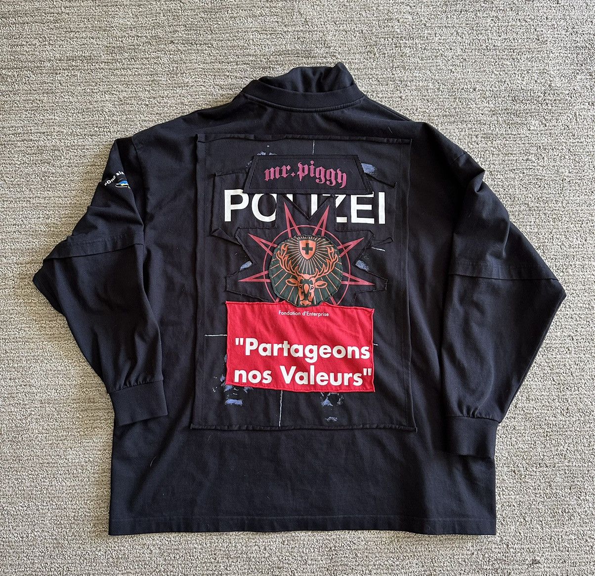 Vetements NEED GONE ASAP**FW19 LAYERED PATCH TEE SHIRT SWEATER Size US L / EU 52-54 / 3 - 2 Thumbnail
