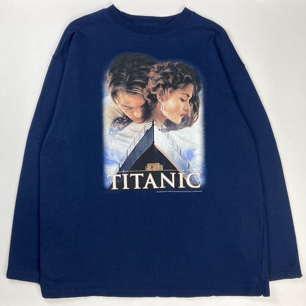 image of Movie x Vintage 1998 Titanic Longsleeve Shirt Size Xl, Men's