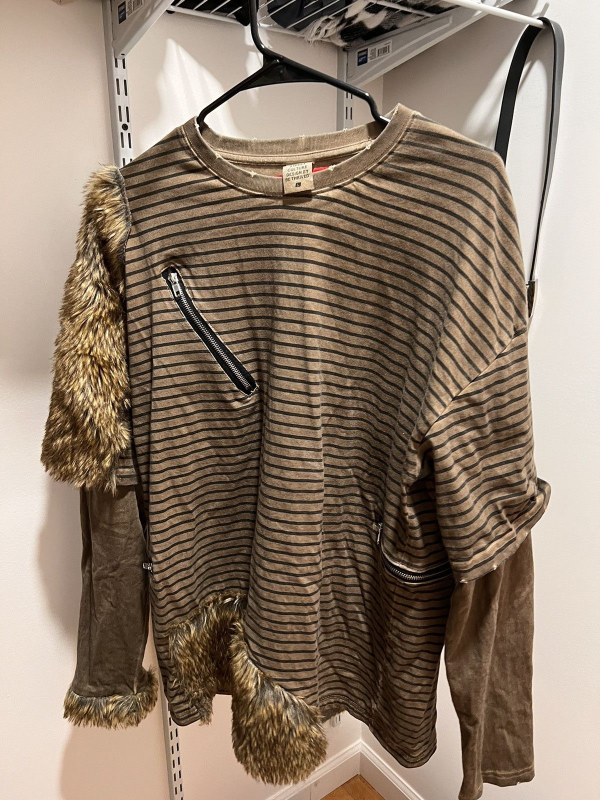 Japanese Brand Japanese punk Fur Long Sleeve Size US L / EU 52-54 / 3 - 1 Thumbnail