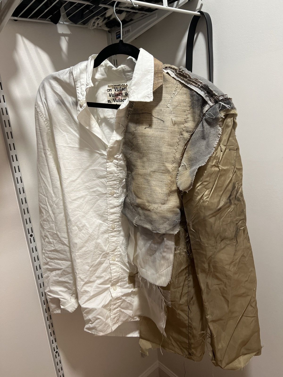 Japanese Brand Custom 1 of 1 “Burnt” Distressed Button Up Size US L / EU 52-54 / 3 - 1 Thumbnail