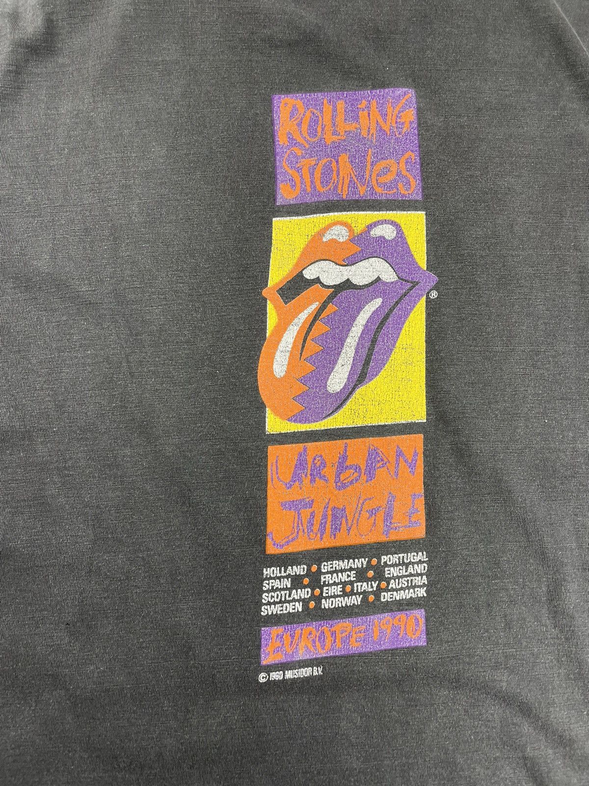 Band Tees × The Rolling Stones × Vintage Vintage The Rolling Stones Europe Tour 1990 Tee T-Shirt Size US L / EU 52-54 / 3 - 11 Thumbnail