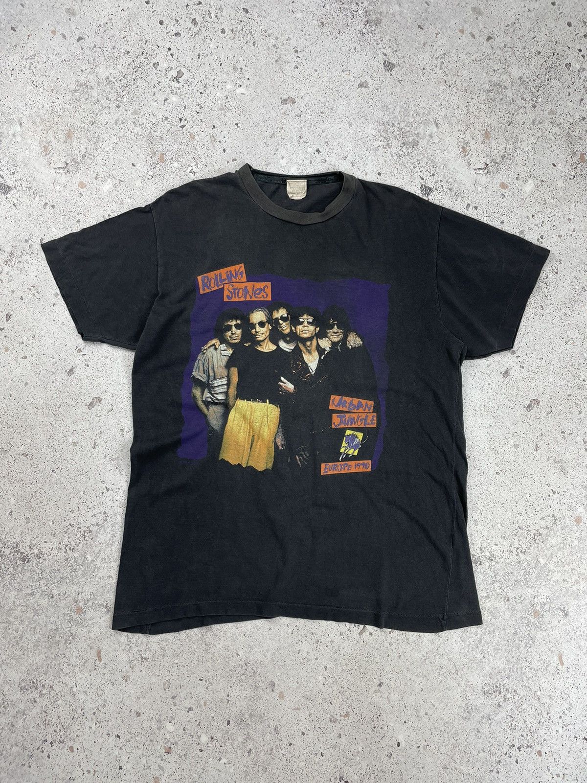 Band Tees × The Rolling Stones × Vintage Vintage The Rolling Stones Europe Tour 1990 Tee T-Shirt Size US L / EU 52-54 / 3 - 1 Thumbnail