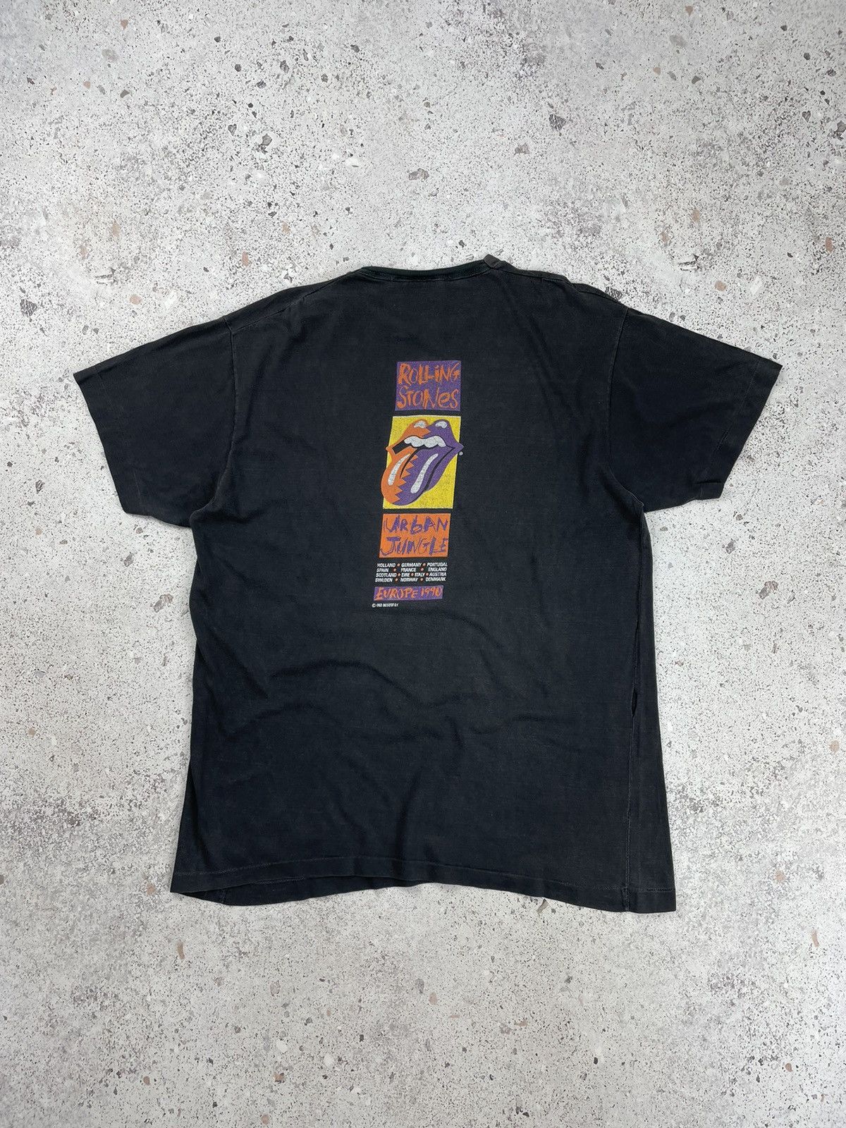 Band Tees × The Rolling Stones × Vintage Vintage The Rolling Stones Europe Tour 1990 Tee T-Shirt Size US L / EU 52-54 / 3 - 8 Thumbnail