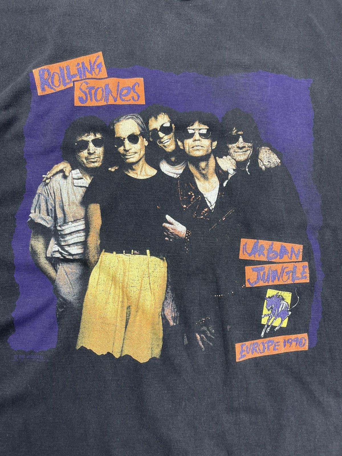 Band Tees × The Rolling Stones × Vintage Vintage The Rolling Stones Europe Tour 1990 Tee T-Shirt Size US L / EU 52-54 / 3 - 4 Thumbnail