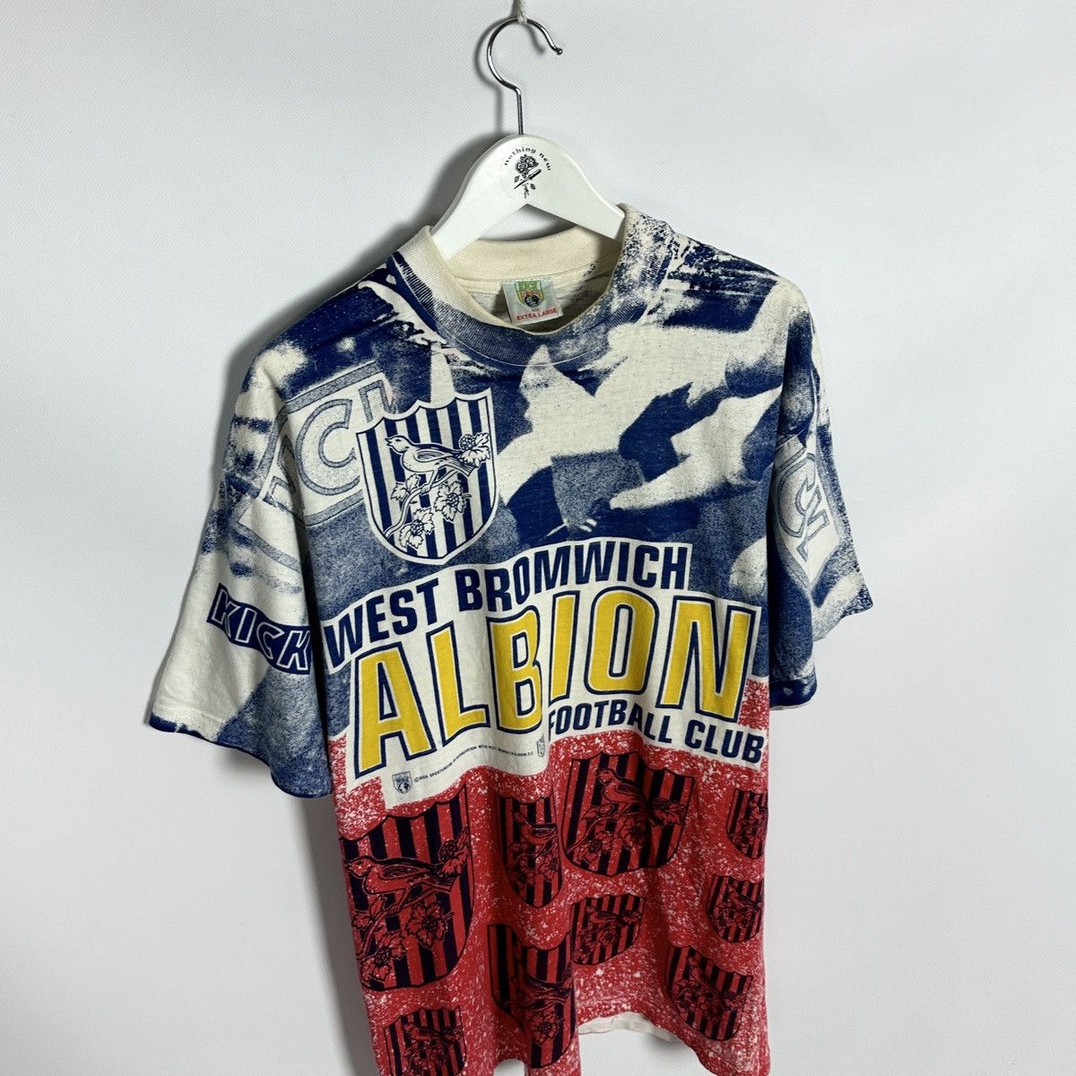 Other Vintage 90s West Bromwich Albion Football tee AOP y2k kick Size US XL / EU 56 / 4 - 5 Thumbnail