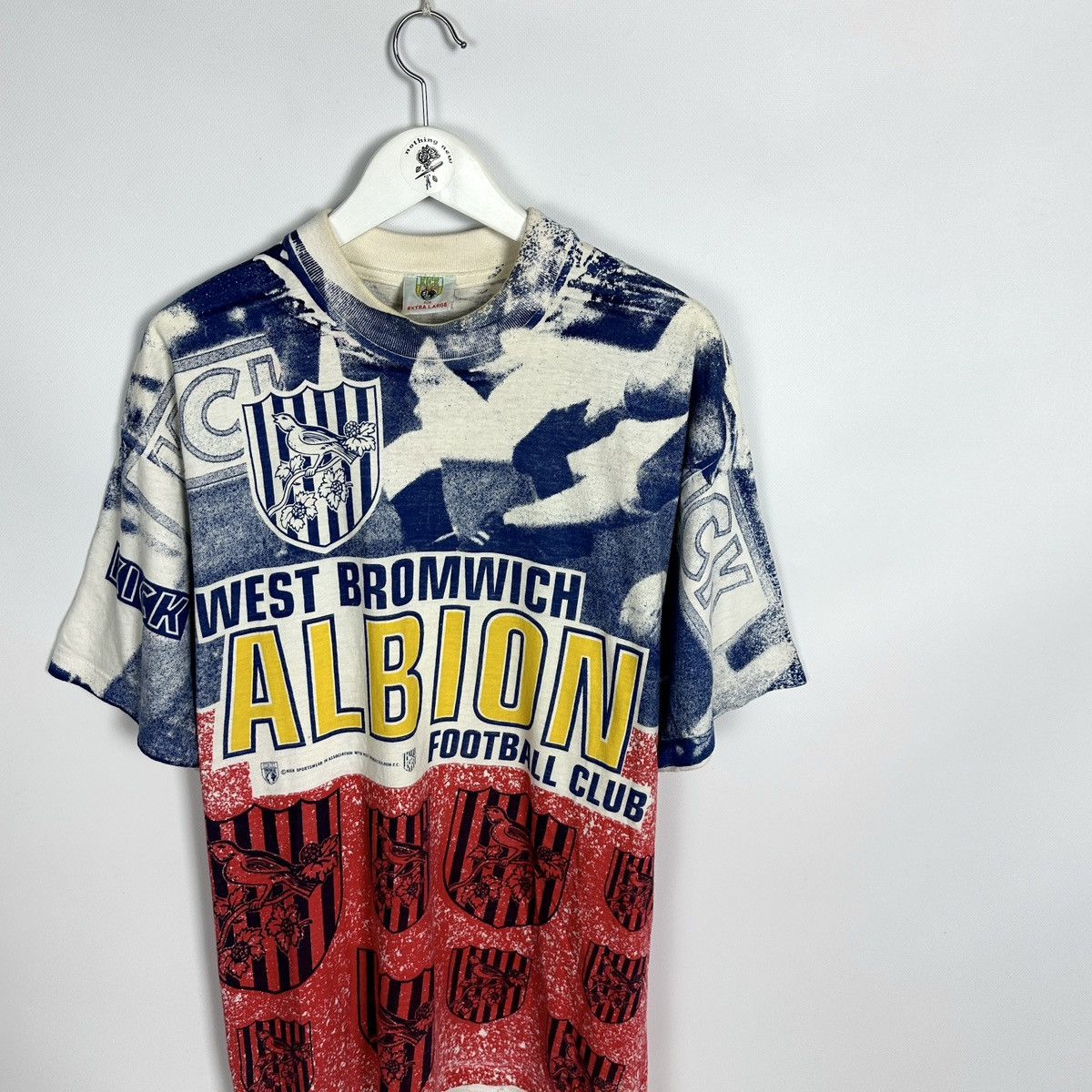 Other Vintage 90s West Bromwich Albion Football tee AOP y2k kick Size US XL / EU 56 / 4 - 3 Thumbnail