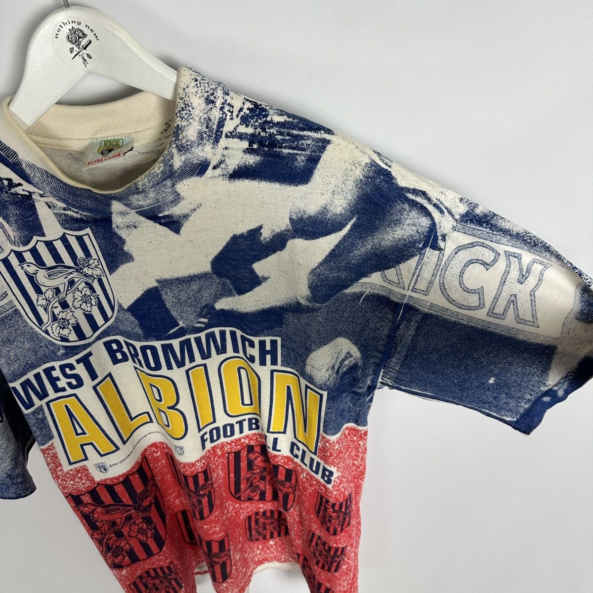 Other Vintage 90s West Bromwich Albion Football tee AOP y2k kick Size US XL / EU 56 / 4 - 9 Thumbnail