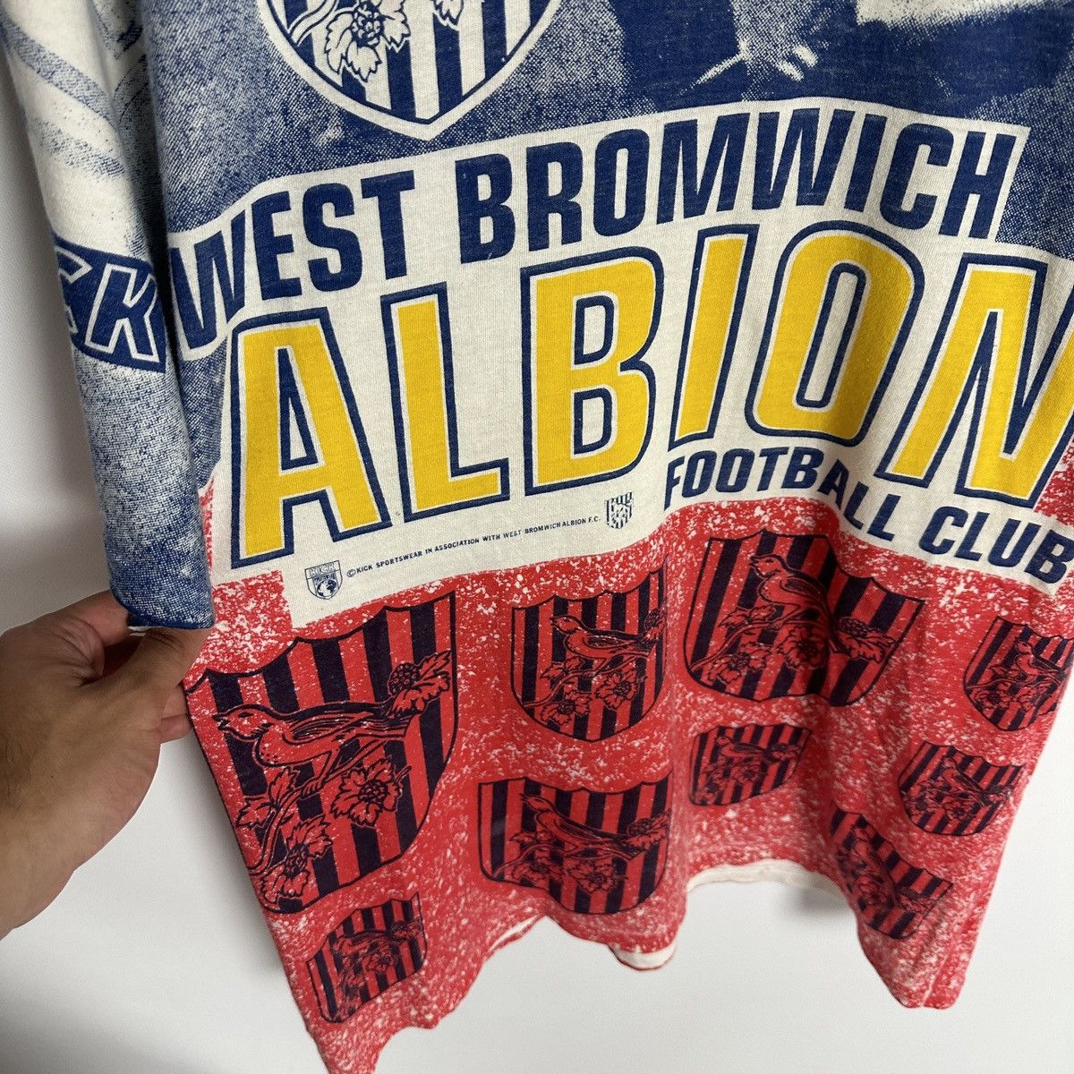 Other Vintage 90s West Bromwich Albion Football tee AOP y2k kick Size US XL / EU 56 / 4 - 6 Thumbnail