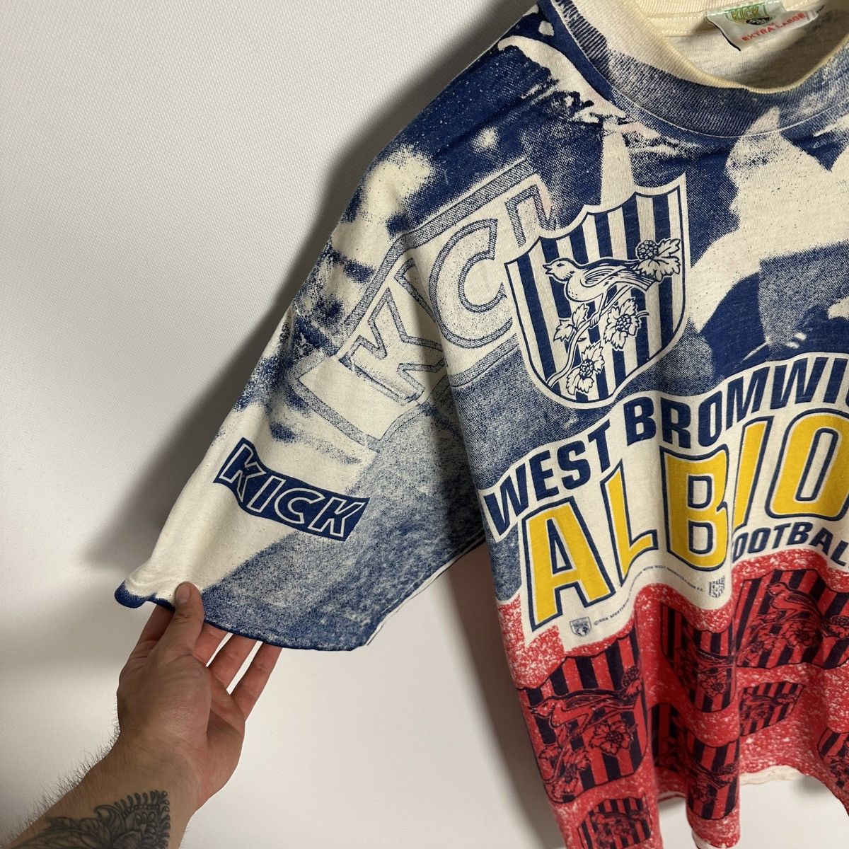 Other Vintage 90s West Bromwich Albion Football tee AOP y2k kick Size US XL / EU 56 / 4 - 4 Thumbnail