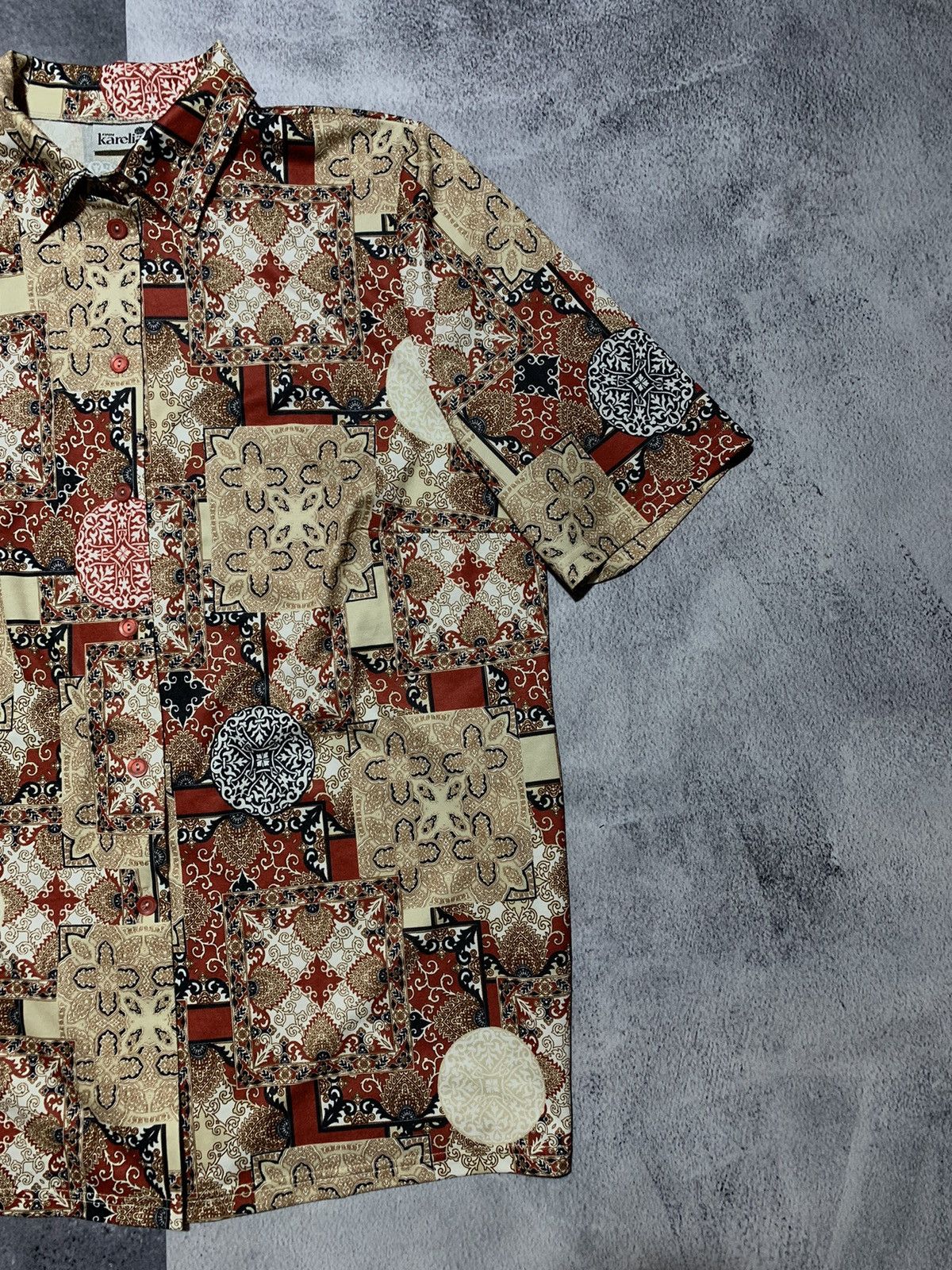 Vintage Vintage Hawaiian summer shirt all over print size L Size L / US 10 / IT 46 - 2 Thumbnail