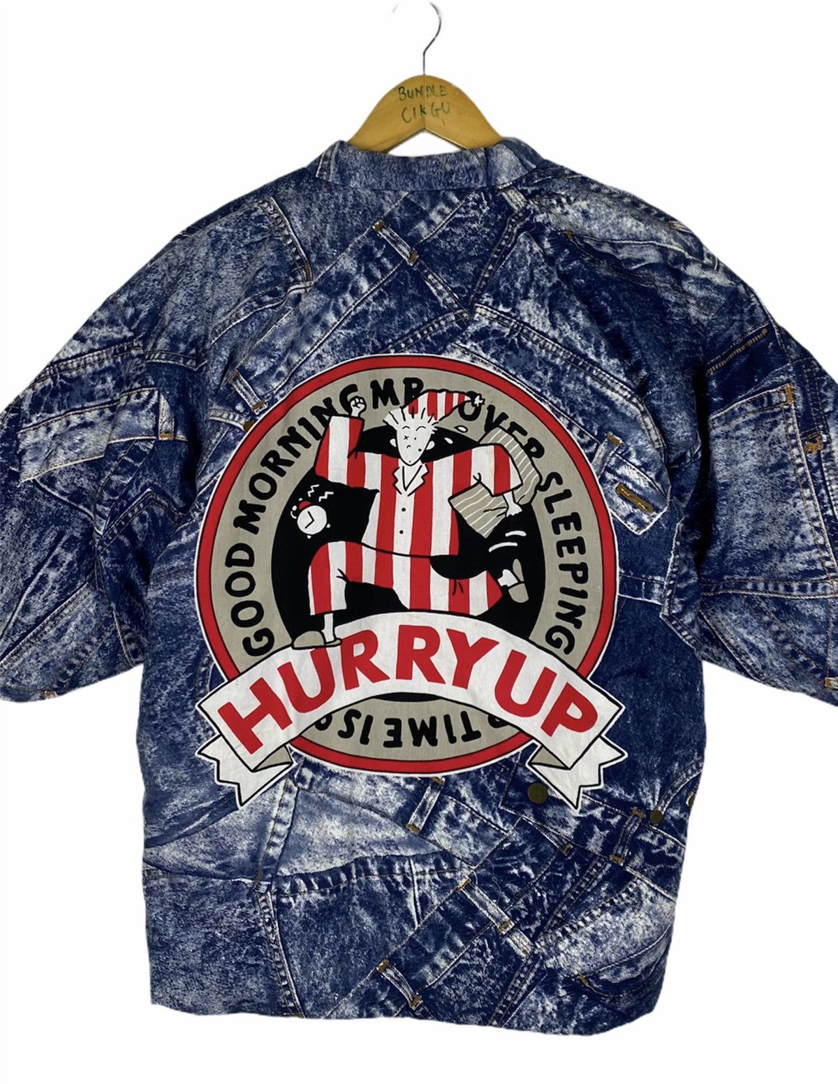 Japanese Brand My Pretty Friend Jacket Denime Design Kimono Style Size US S / EU 44-46 / 1 - 1 Thumbnail