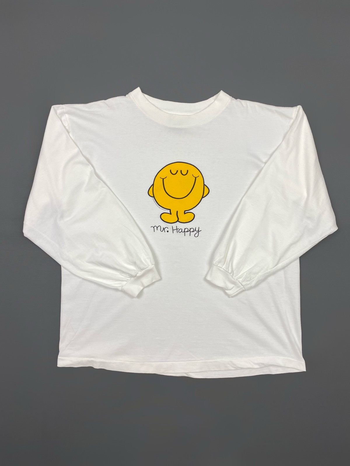Vintage 1994 Vintage Mr. Happy Book Promo Boxy Long Sleeve Size US S / EU 44-46 / 1 - 1 Thumbnail