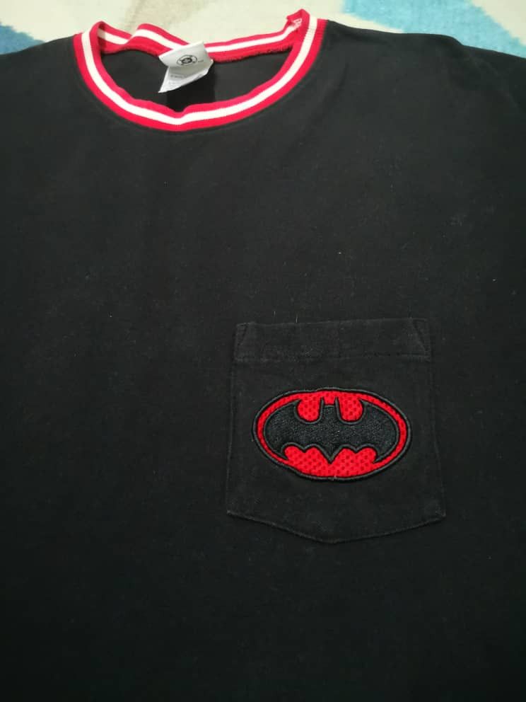 DC Comics 90's Vintage Batman Embroidered Logo Pocket T Size US XXL / EU 58 / 5 - 2 Thumbnail