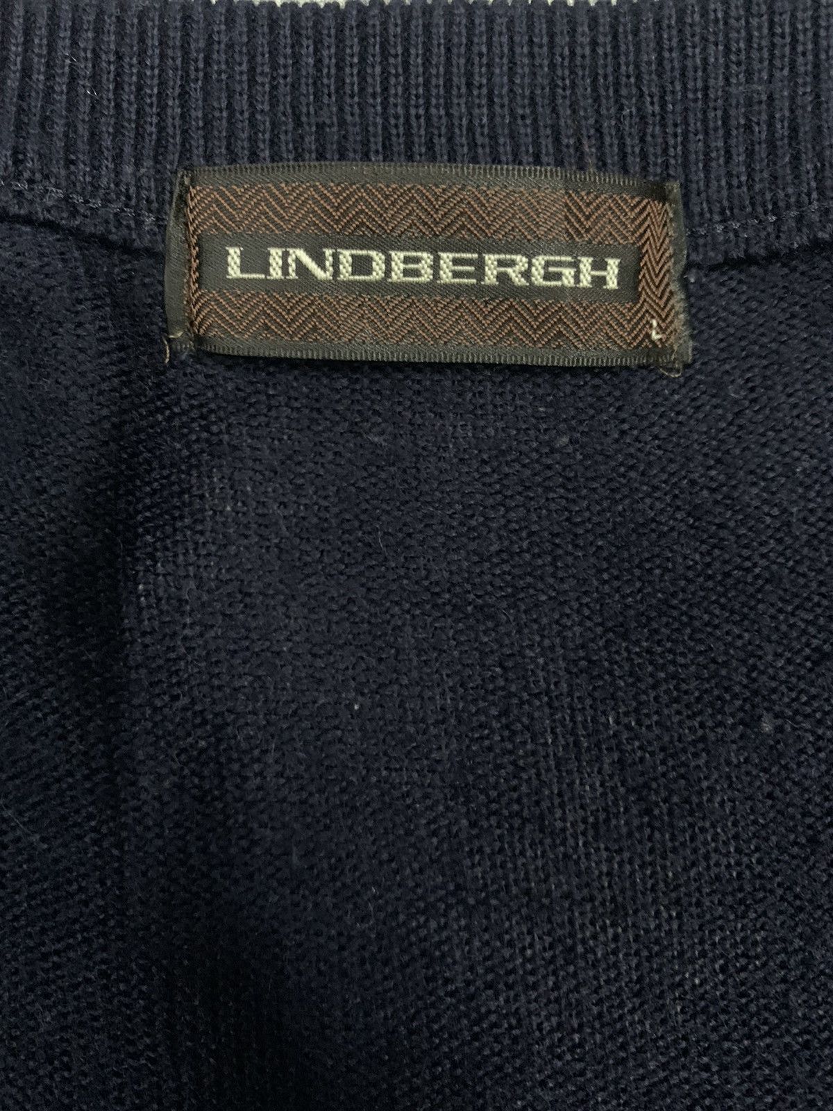 Vintage Vintage Lindbergh Checkered Plaid Technical Knitted Cardigan Size US L / EU 52-54 / 3 - 13 Thumbnail