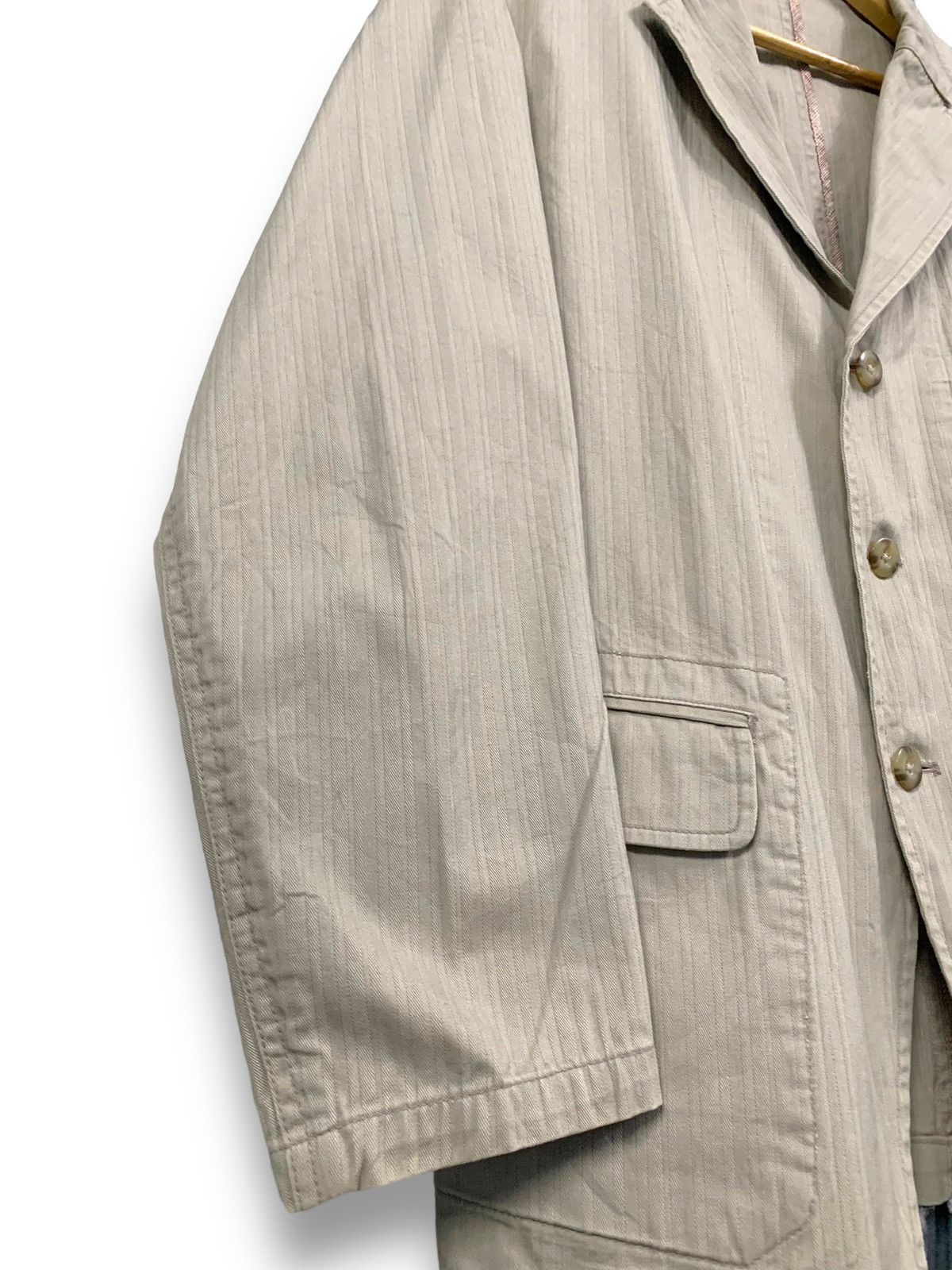 Kansai Yamamoto Vintage Kansai Jeans Striped Sport Blazer by Kansai Yamamoto Size US M / EU 48-50 / 2 - 9 Thumbnail