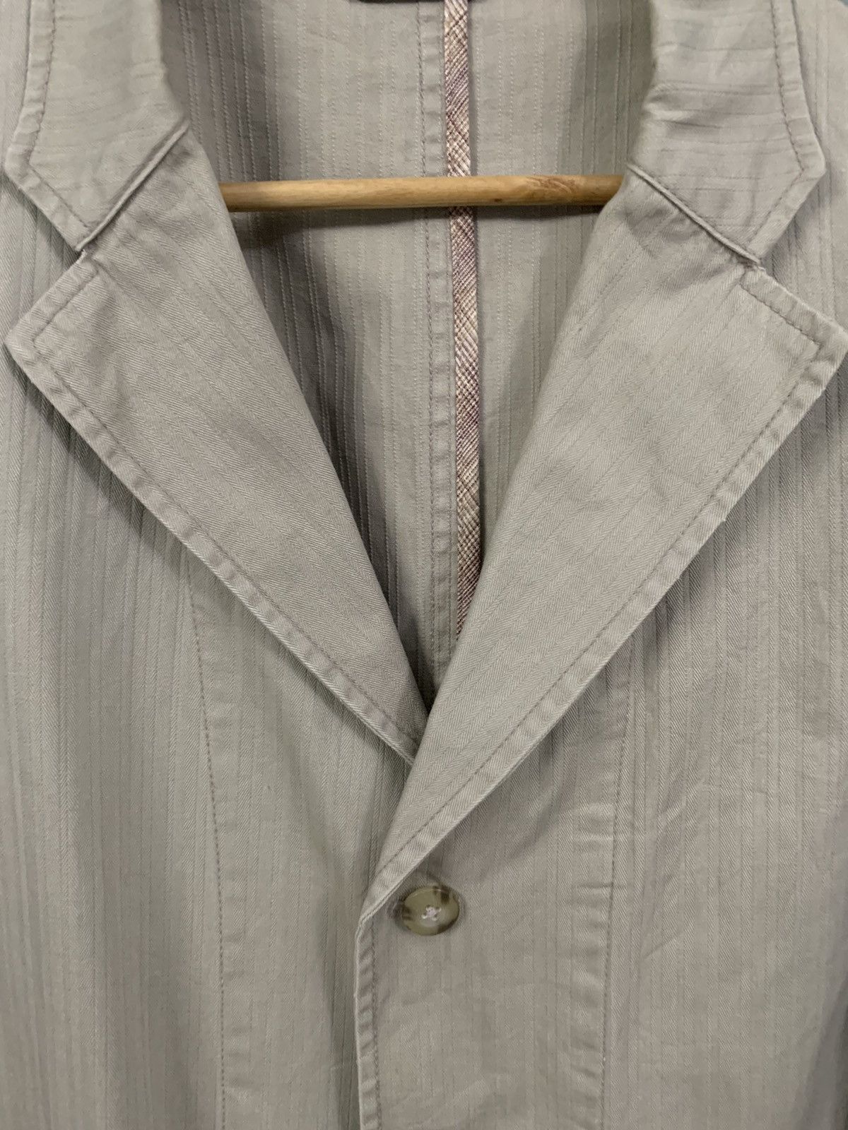 Kansai Yamamoto Vintage Kansai Jeans Striped Sport Blazer by Kansai Yamamoto Size US M / EU 48-50 / 2 - 5 Thumbnail