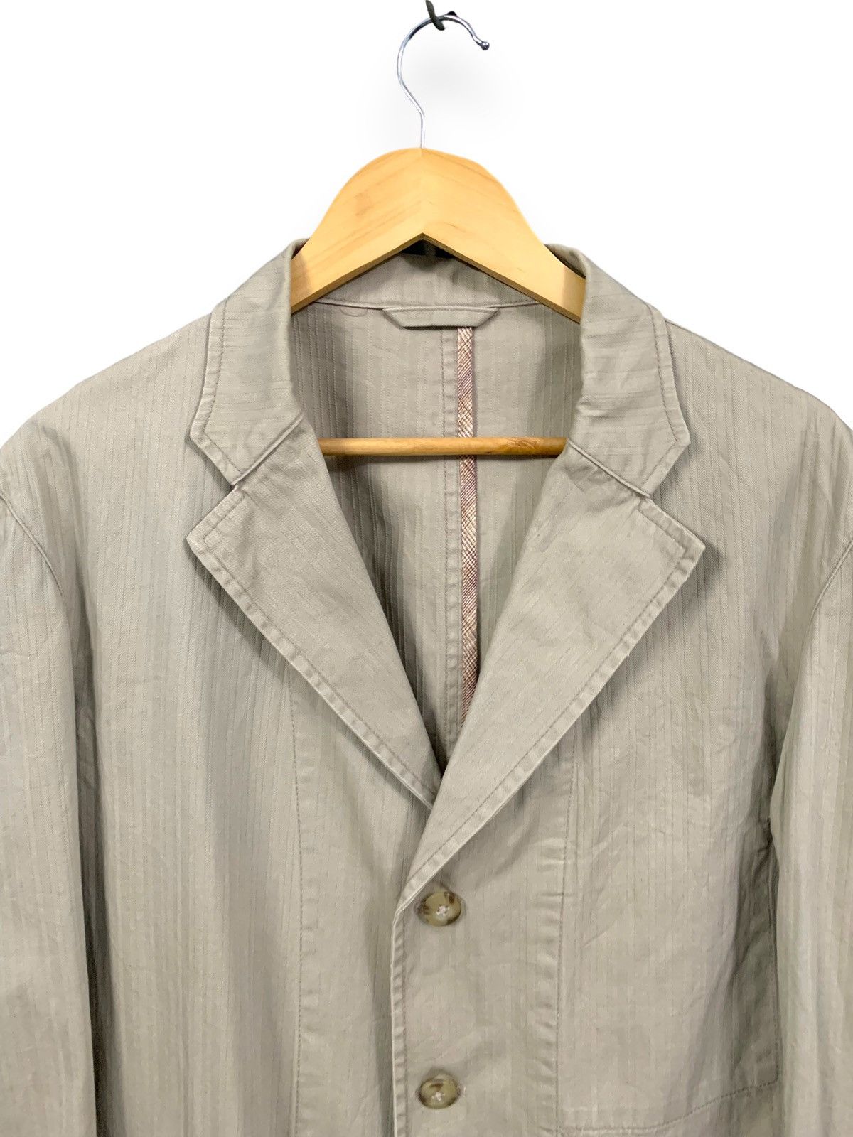 Kansai Yamamoto Vintage Kansai Jeans Striped Sport Blazer by Kansai Yamamoto Size US M / EU 48-50 / 2 - 4 Thumbnail
