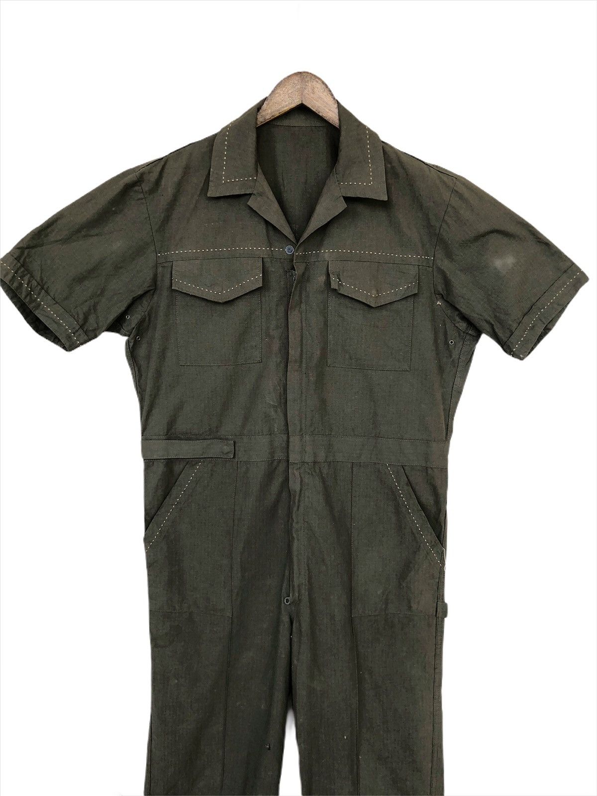 Japanese Brand AW10 Toilet 🇯🇵 Anarchy Military Runway Jumpsuit Size US 32 / EU 48 - 5 Thumbnail