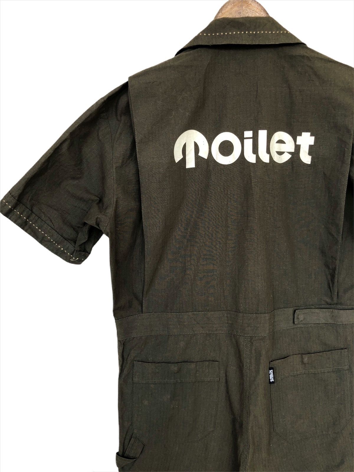 Japanese Brand AW10 Toilet 🇯🇵 Anarchy Military Runway Jumpsuit Size US 32 / EU 48 - 3 Thumbnail