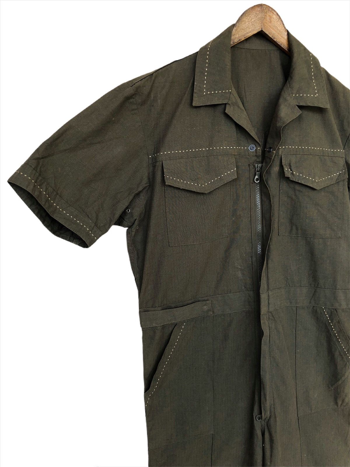 Japanese Brand AW10 Toilet 🇯🇵 Anarchy Military Runway Jumpsuit Size US 32 / EU 48 - 6 Thumbnail