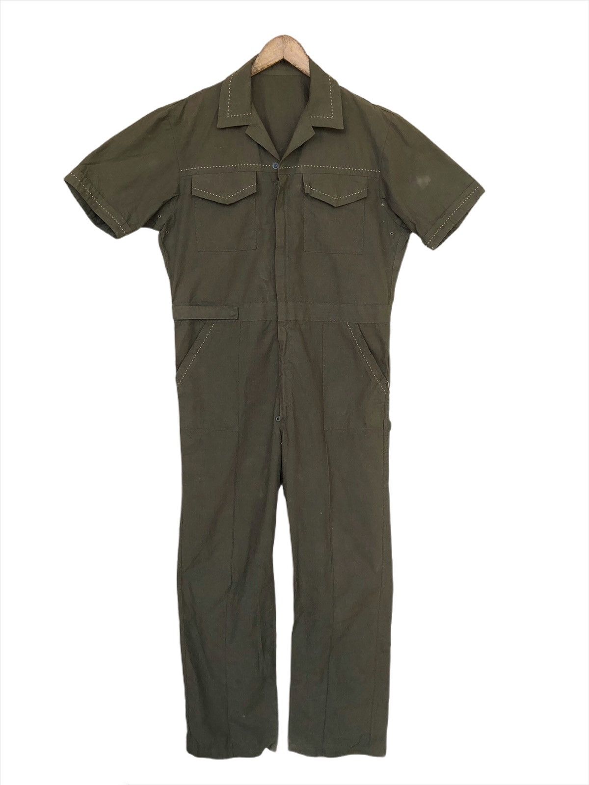 Japanese Brand AW10 Toilet 🇯🇵 Anarchy Military Runway Jumpsuit Size US 32 / EU 48 - 4 Thumbnail