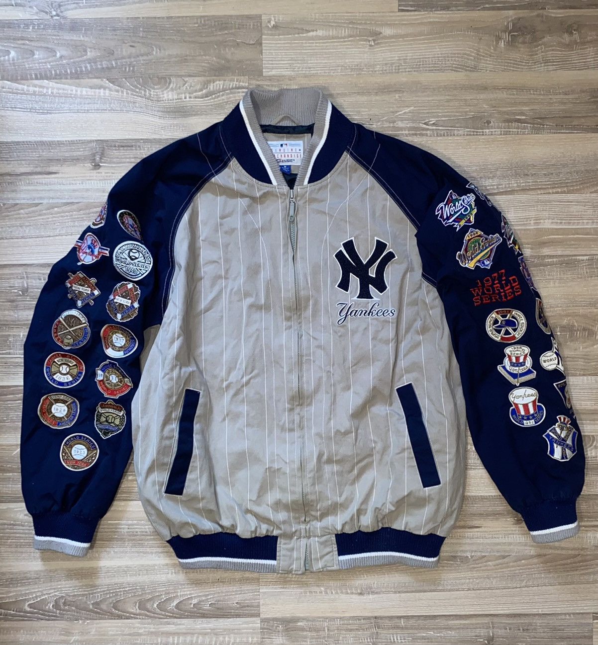 image of New York Yankees Collection Bomber 25 World Champions, Men's (Size Medium)
