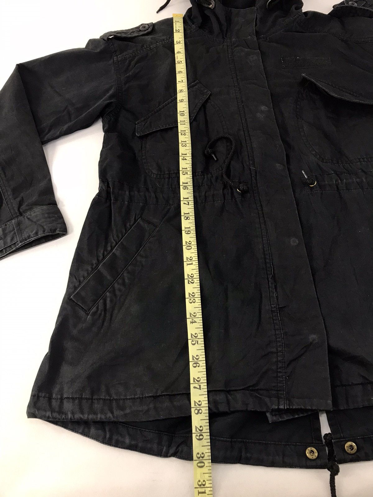Japanese Brand × Vintage Free Mart Denim Khakis Hoodie Military Style K2030j Size US M / EU 48-50 / 2 - 11 Thumbnail