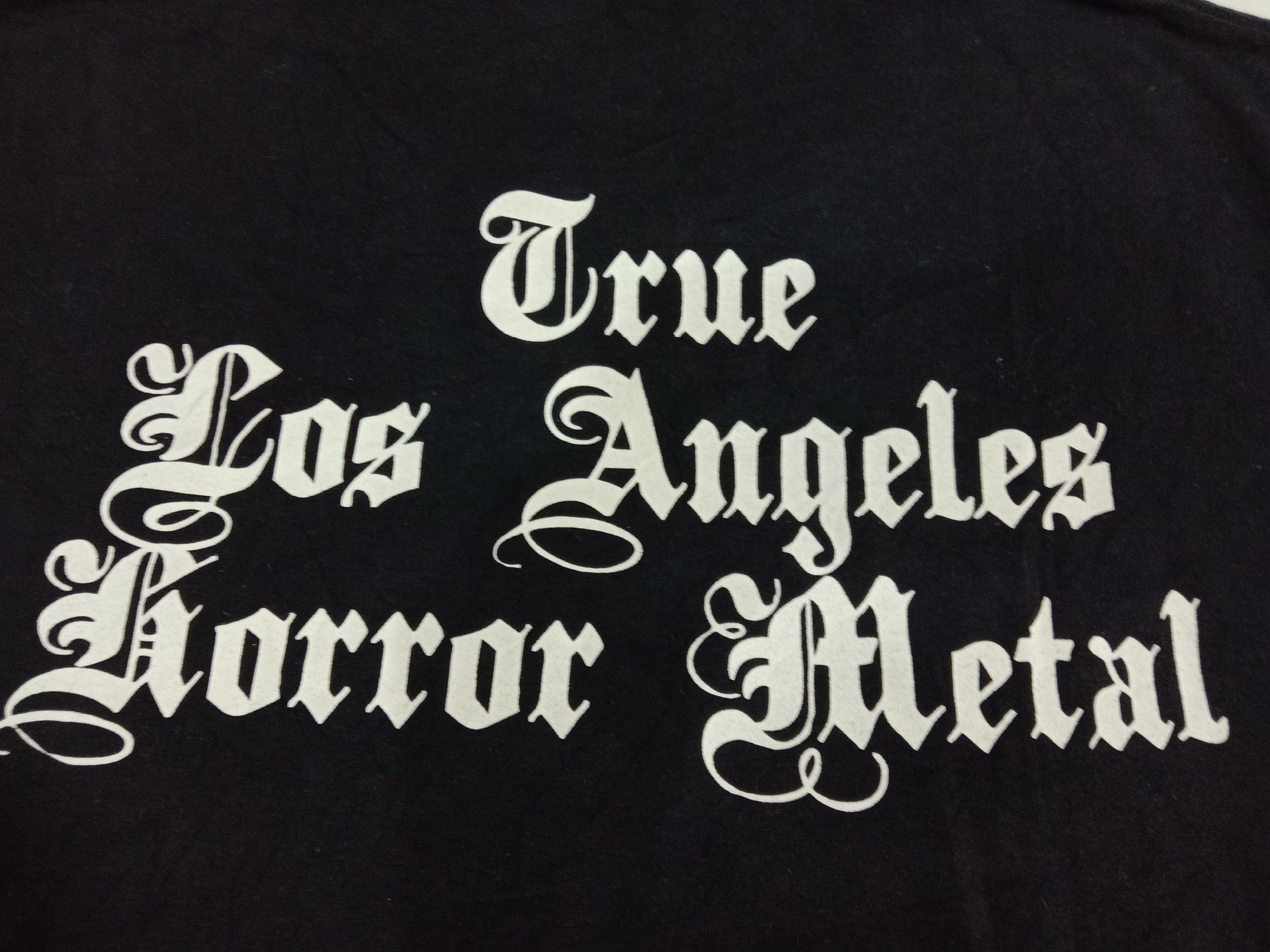 Alstyle Black DEMONIA 'TRUE LOS ANGELES HORROR METAL' Tee Size US XL / EU 56 / 4 - 4 Thumbnail