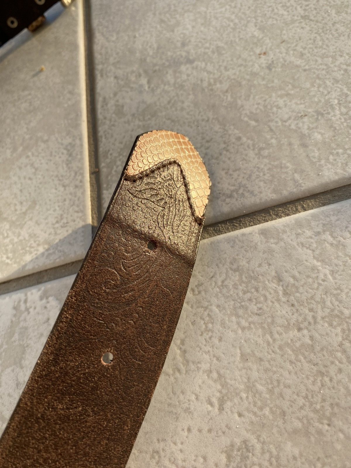 Cowboy Equipment Leather belt hype y2k cow Size ONE SIZE - 8 Thumbnail