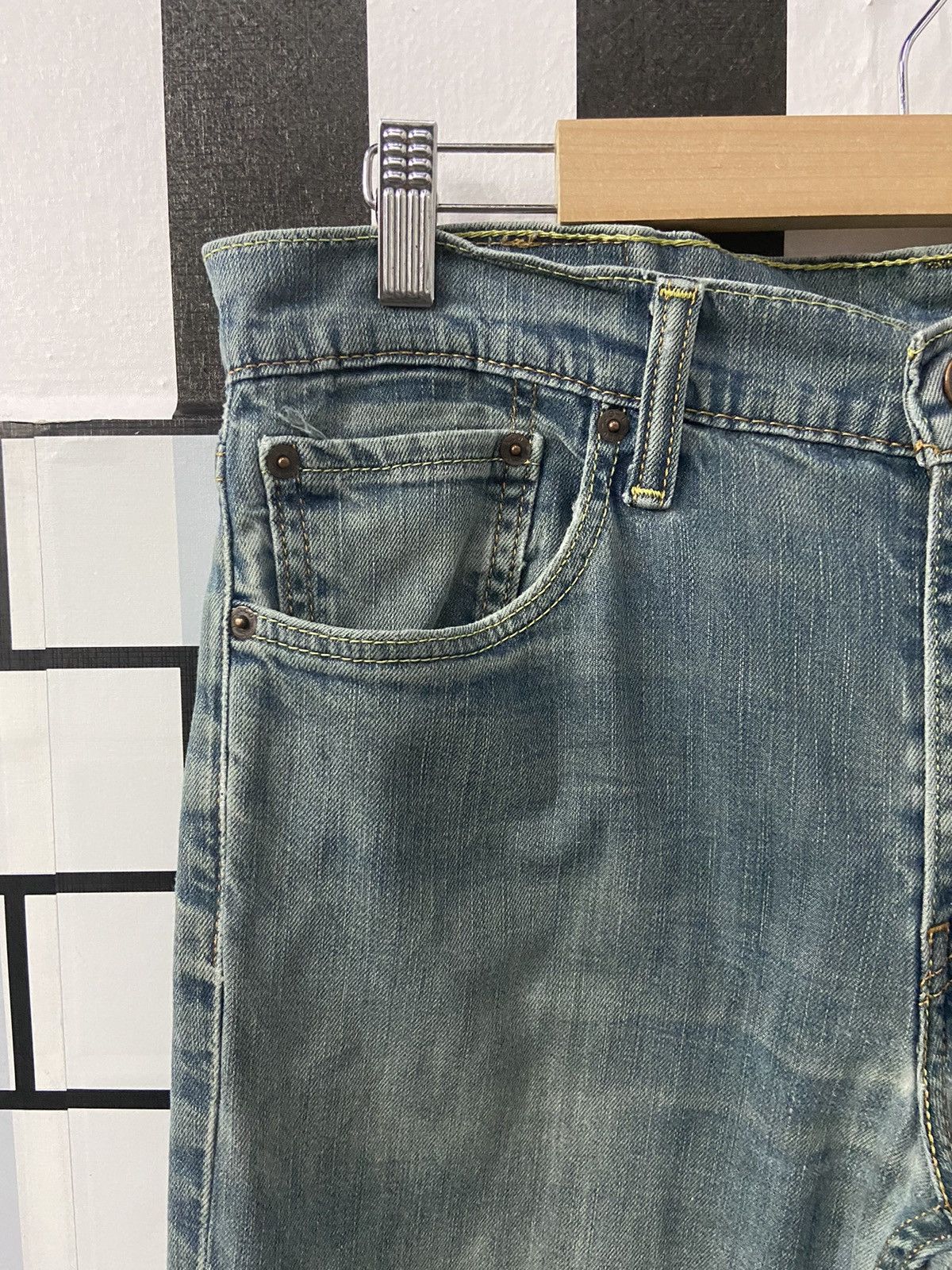 Levi's × Vintage Vintage Levi’s 511 Blue Green Denim Pants 33X32 Size US 33 - 7 Thumbnail