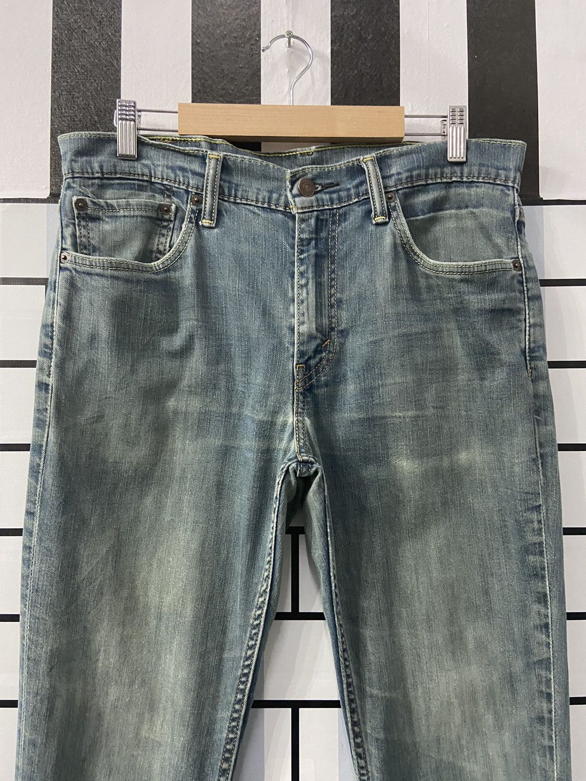 Levi's × Vintage Vintage Levi’s 511 Blue Green Denim Pants 33X32 Size US 33 - 3 Thumbnail