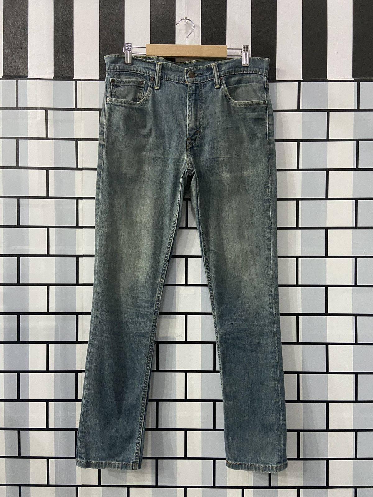 Levi's × Vintage Vintage Levi’s 511 Blue Green Denim Pants 33X32 Size US 33 - 1 Thumbnail