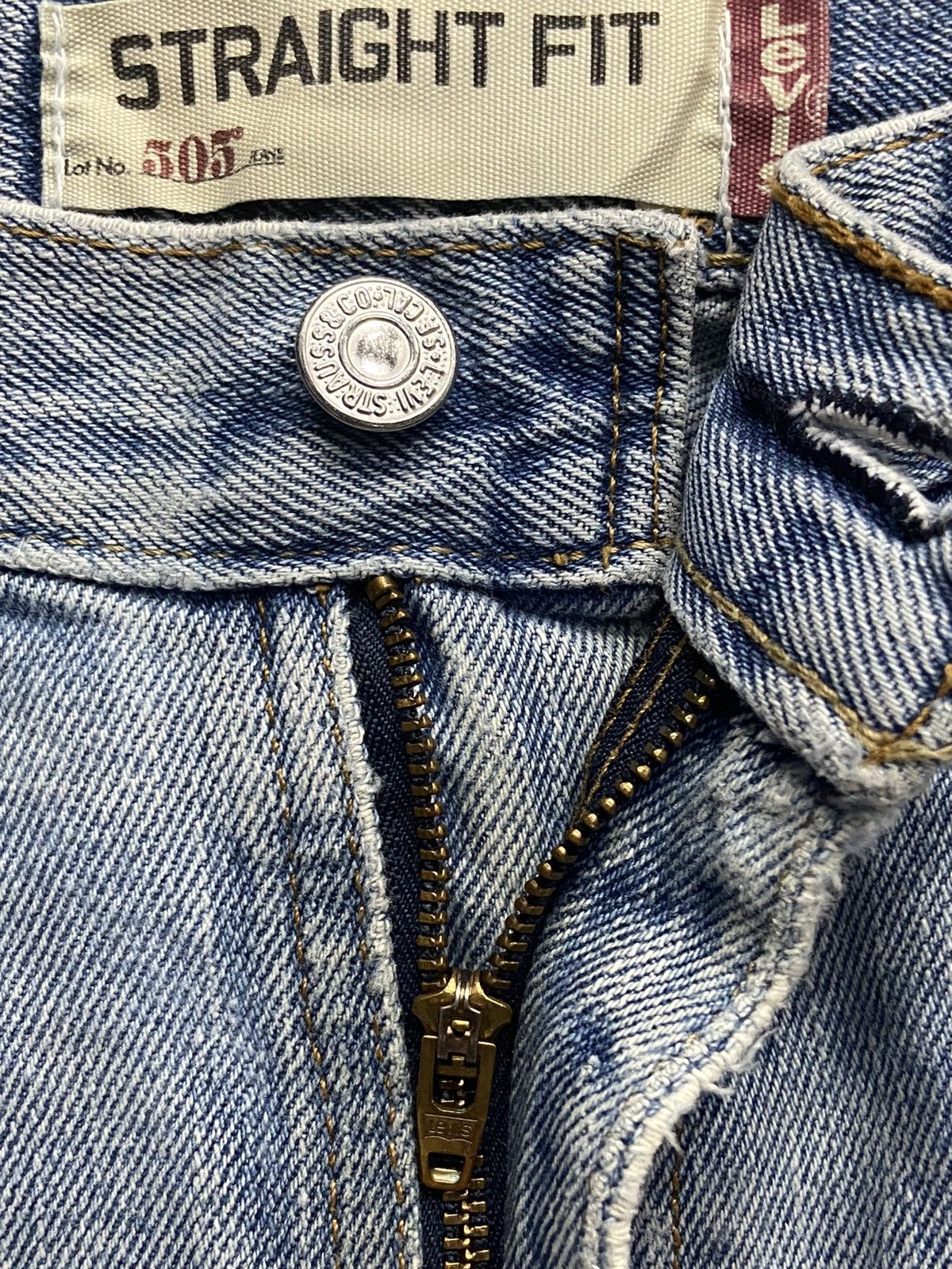 Levi's × Vintage Vintage Levi’s 505 Straight Fit Distressed Denim Pants Size US 32 / EU 48 - 23 Thumbnail