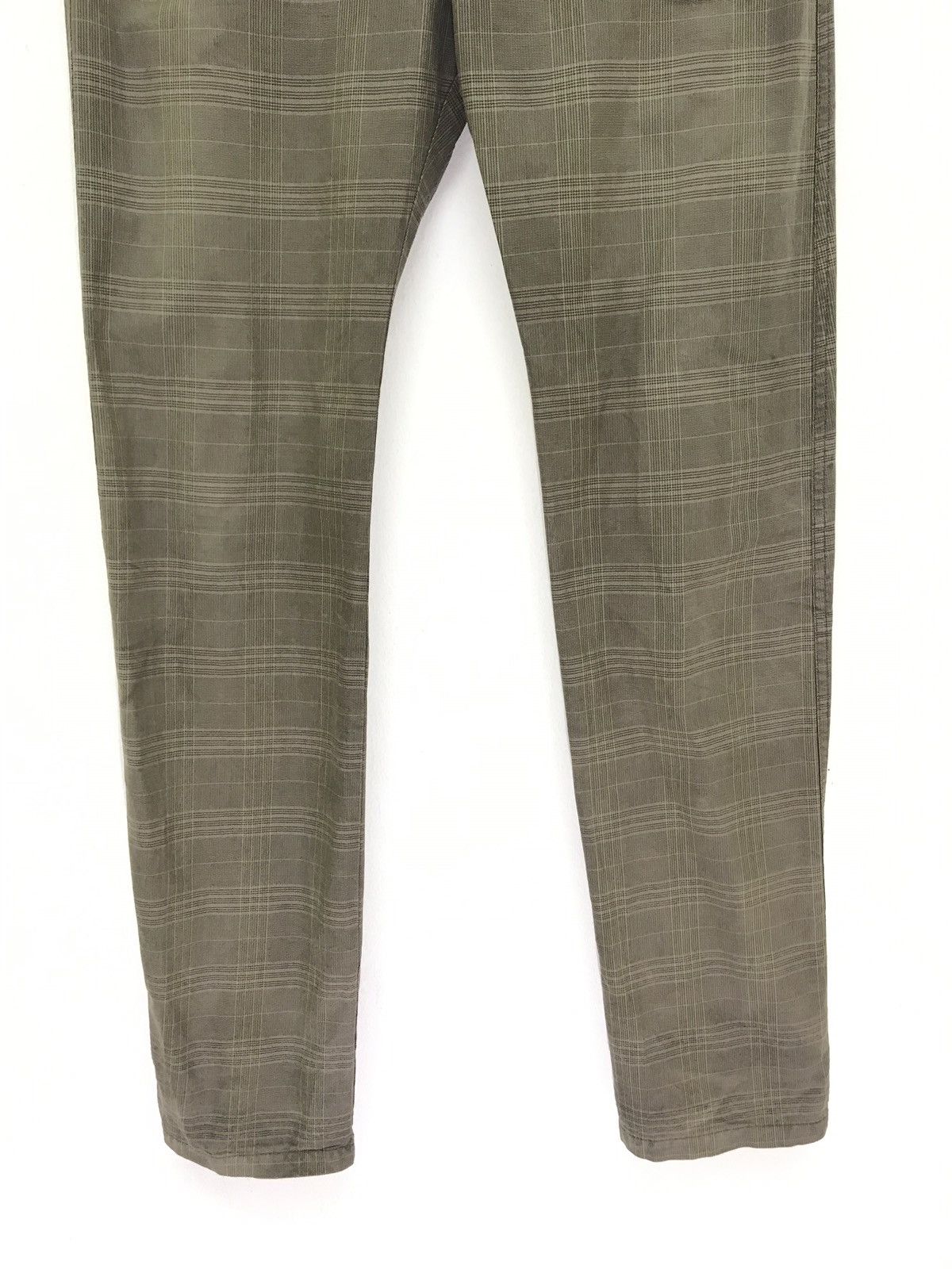 Japanese Brand Long Zipped Jeans The Nine Heads Japan Slim Plaid Size US 29 - 7 Thumbnail